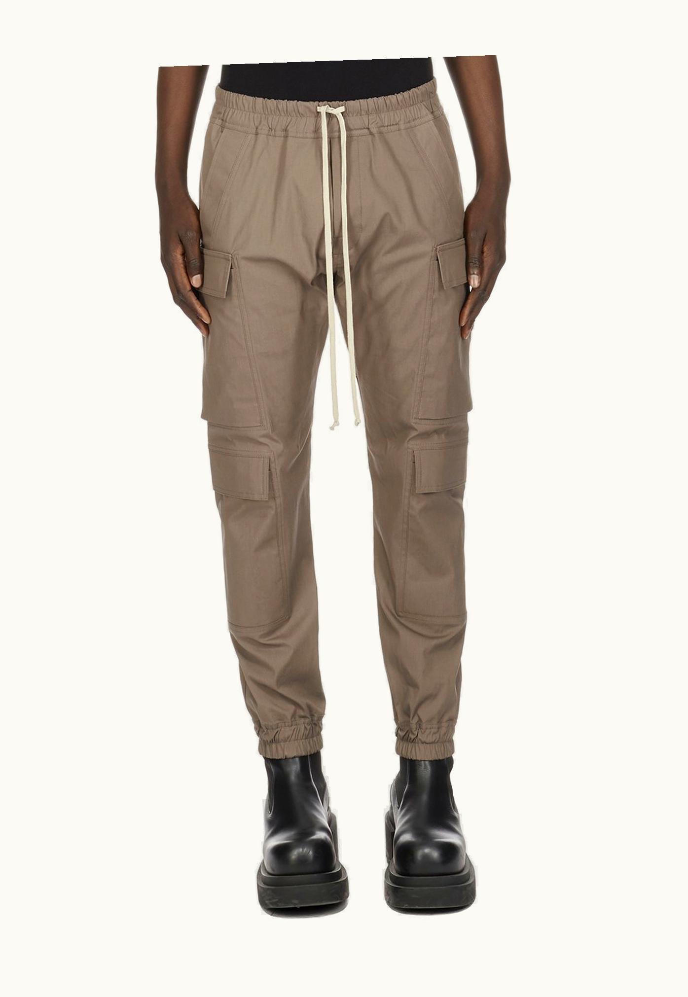 Rick Owens Rick Owens SS24 Lido Mastodon Megacargo In Dust Heavy Cotton Poplin