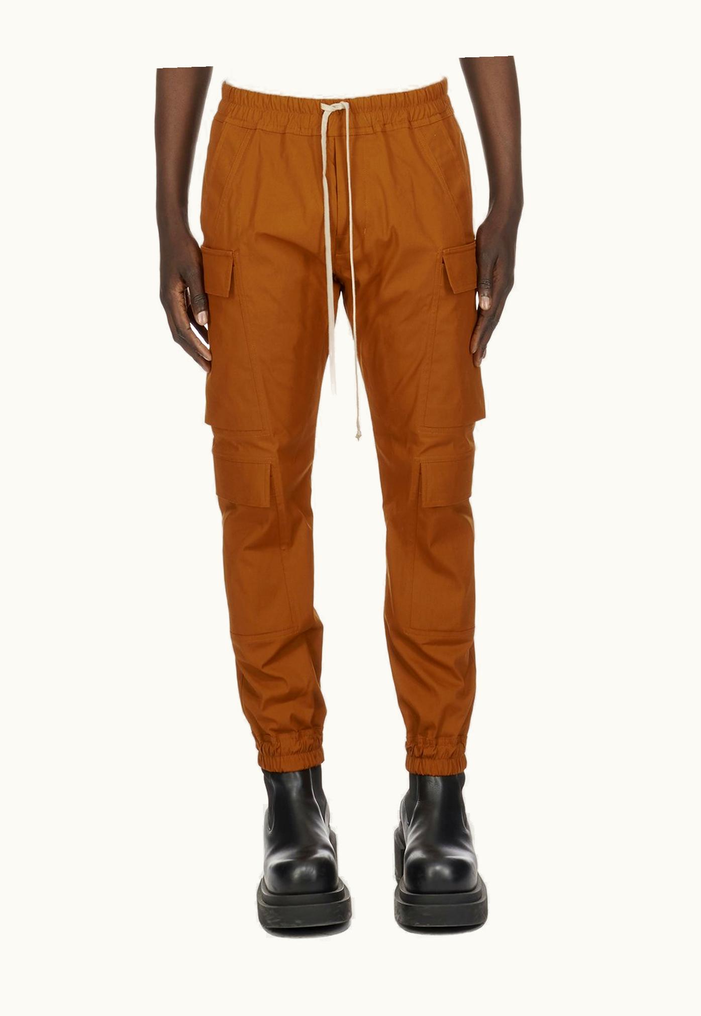 Rick Owens Rick Owens SS24 Lido Mastodon Megacargo In Clay Heavy Cotton Poplin