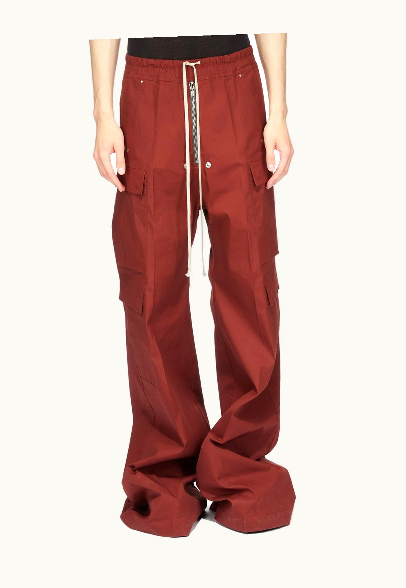 Rick Owens Rick Owens SS24 Lido Cargobelas In Henna Heavy Cotton Poplin