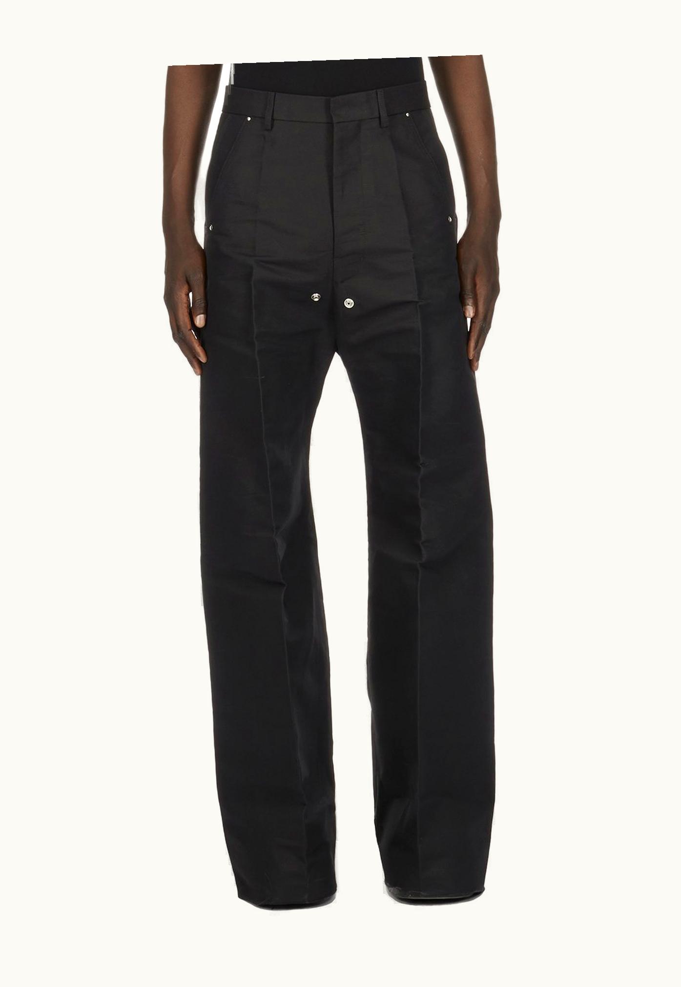 Rick Owens Rick Owens SS24 Lido Tailored Belas In Black Cotton Faille