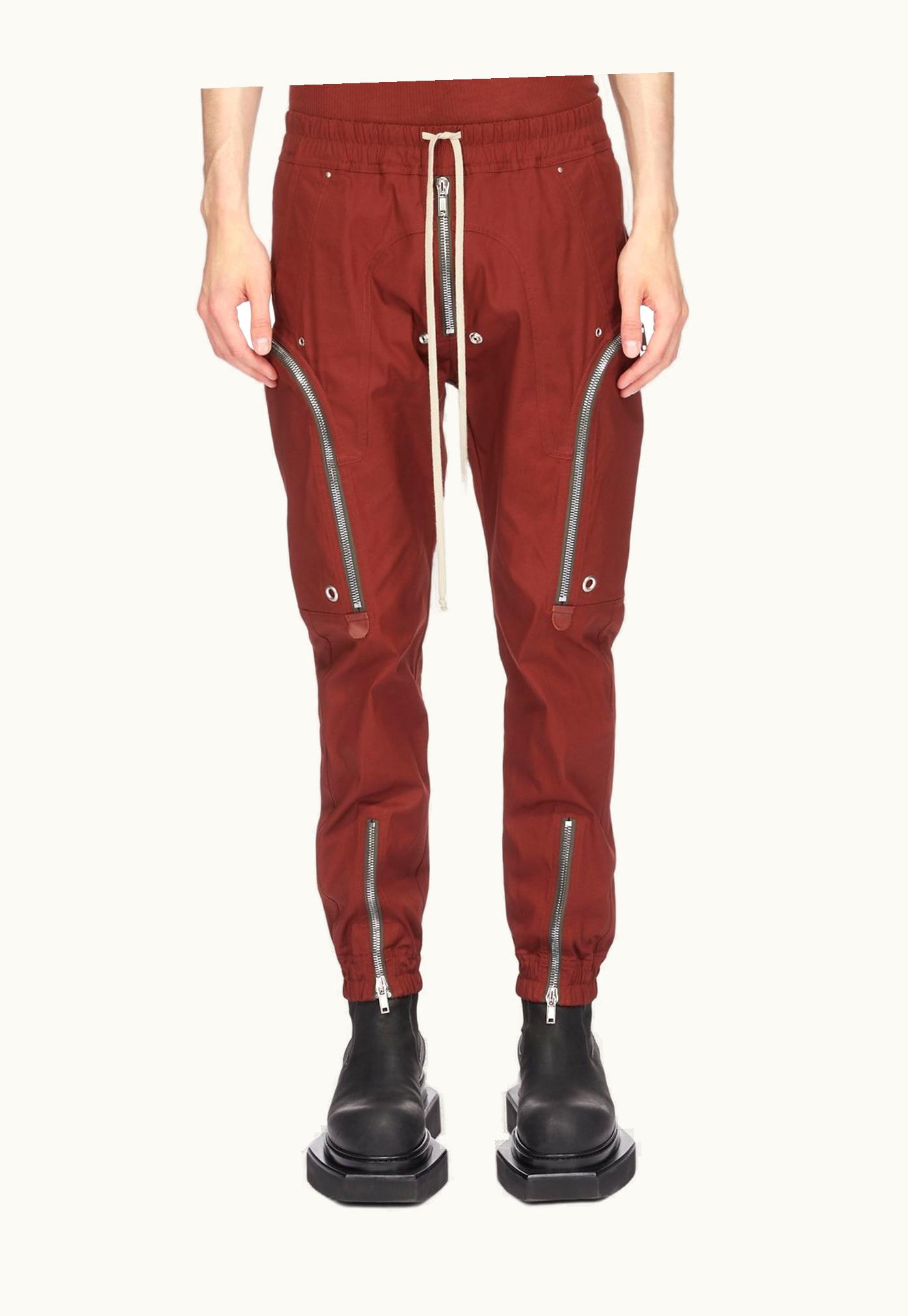 Rick Owens Rick Owens SS24 Lido Bauhaus Cargo In Henna Heavy Cotton Poplin