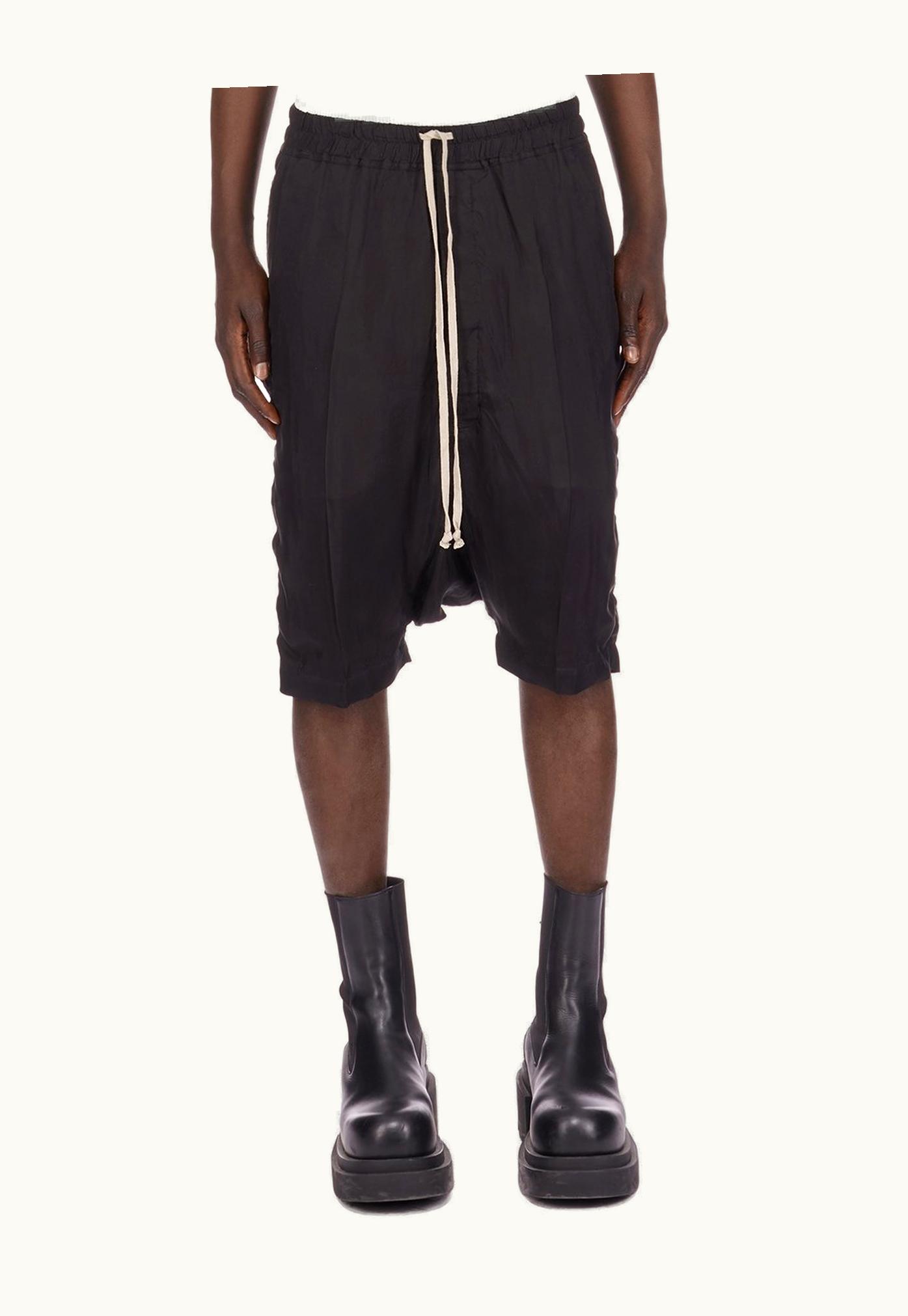 Rick Owens Rick Owens SS24 Lido RICK's Pods In Black Cupro Japonette