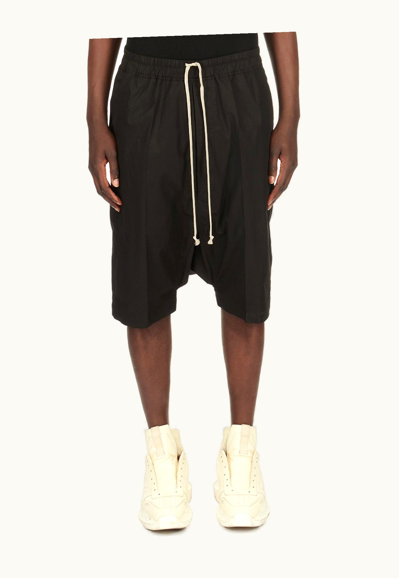 Rick Owens Rick Owens SS24 Lido RICK's Pods In Black Cotton Poplin