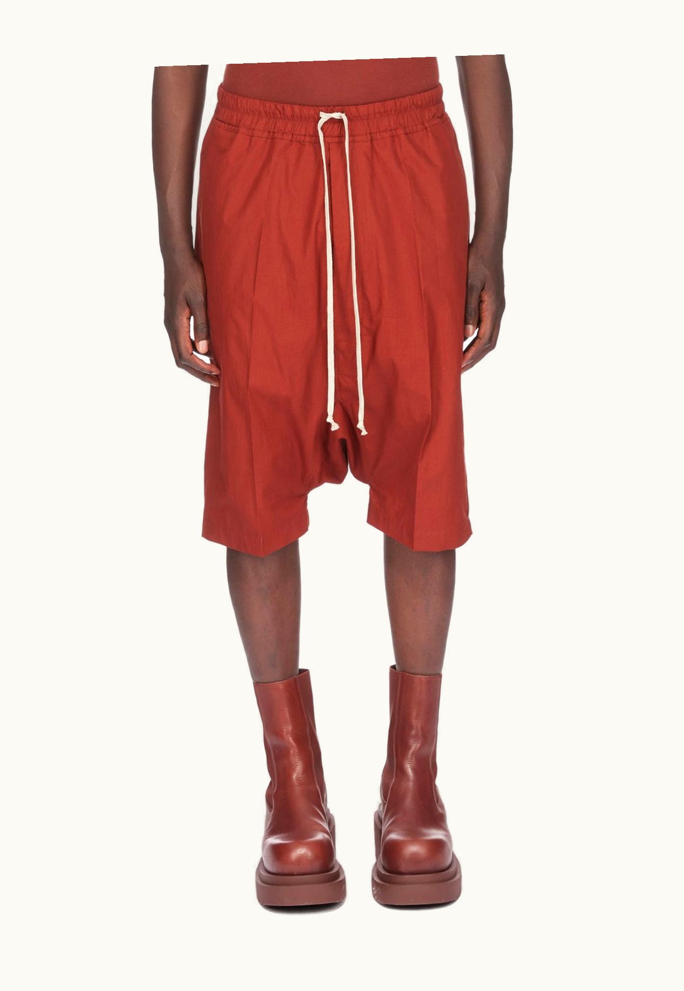 Rick Owens Rick Owens SS24 Lido RICK's Pods In Henna Cotton Poplin