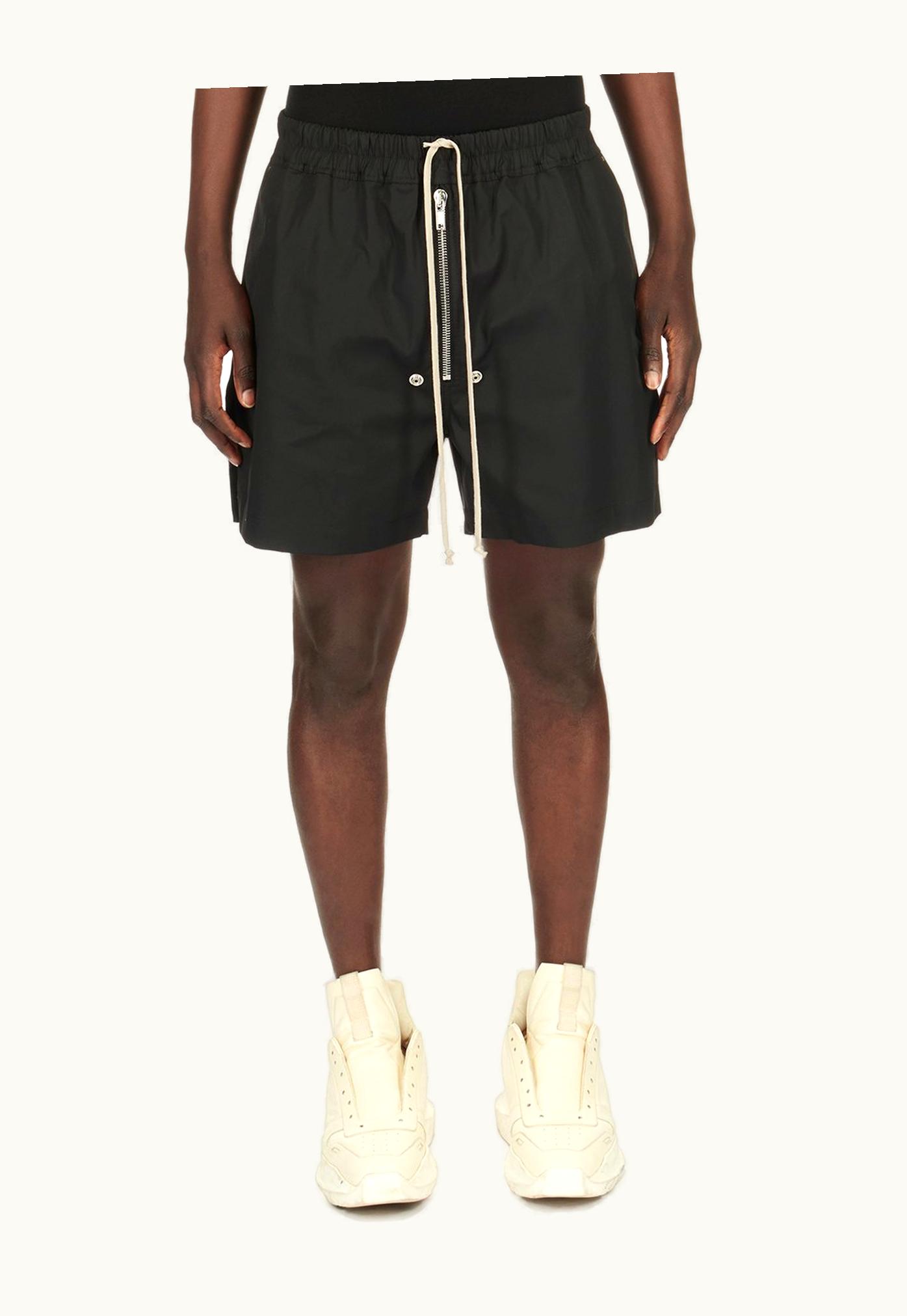 Rick Owens Rick Owens SS24 Lido Bela Boxers In Black Heavy Cotton Poplin