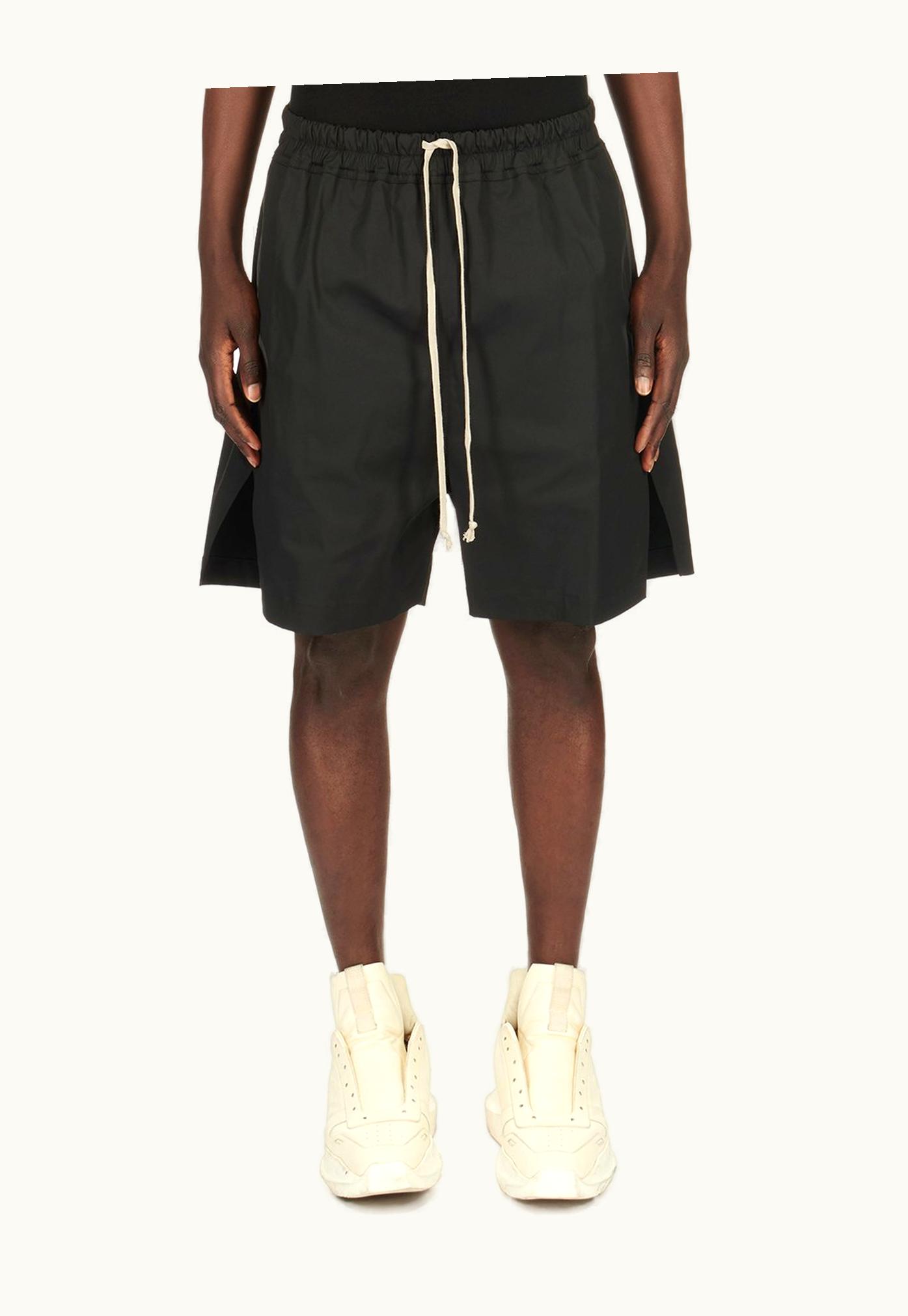Rick Owens Rick Owens SS24 Lido Boxers In Black Heavy Cotton Poplin