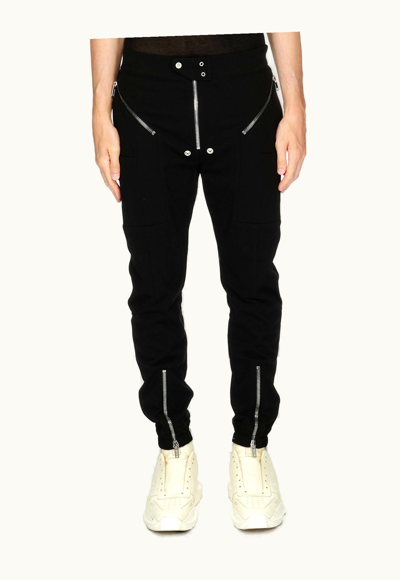 Rick Owens Rick Owens FW23 Luxor Easy Strobe Cargos In Black Heavy Jersey
