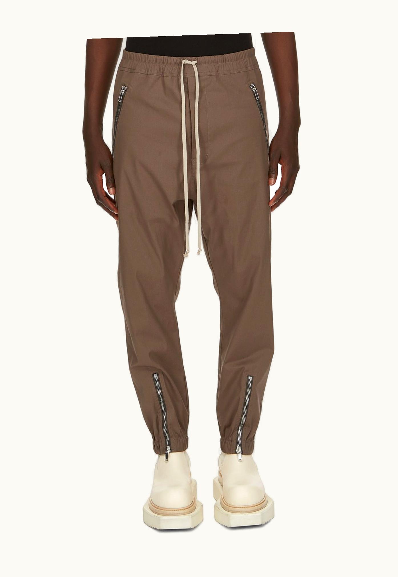 Rick Owens Rick Owens FW23 Luxor Tecuatl Track Pant In Dust Heavy Cotton Poplin