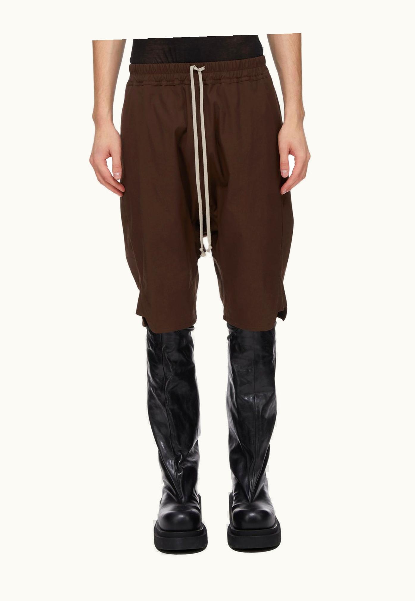 Rick Owens Rick Owens FW23 Luxor Basket Swinger In Brown Heavy Cotton Poplin
