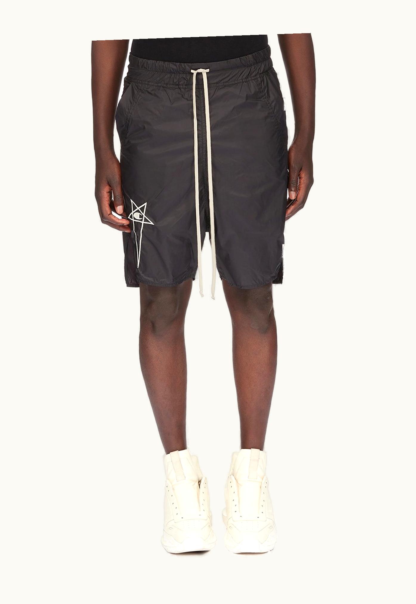 Rick Owens Champion X Rick Owens Beveled Pods In Black Recycled Nylon