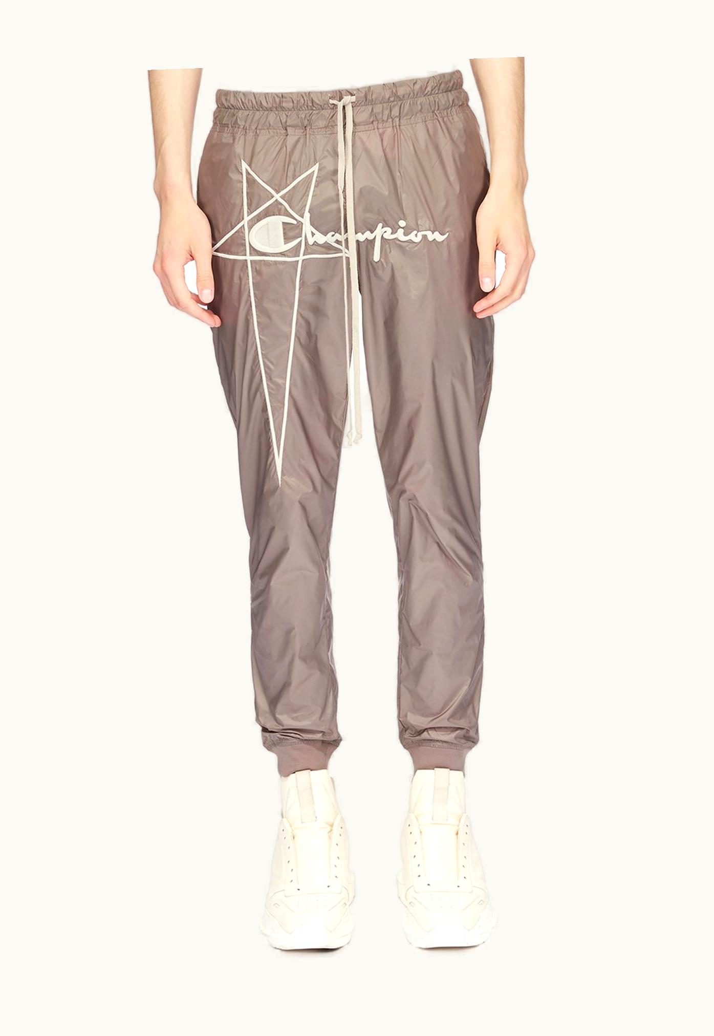 Rick Owens Champion X Rick Owens Joggers In Dust Grey Recycled Nylon