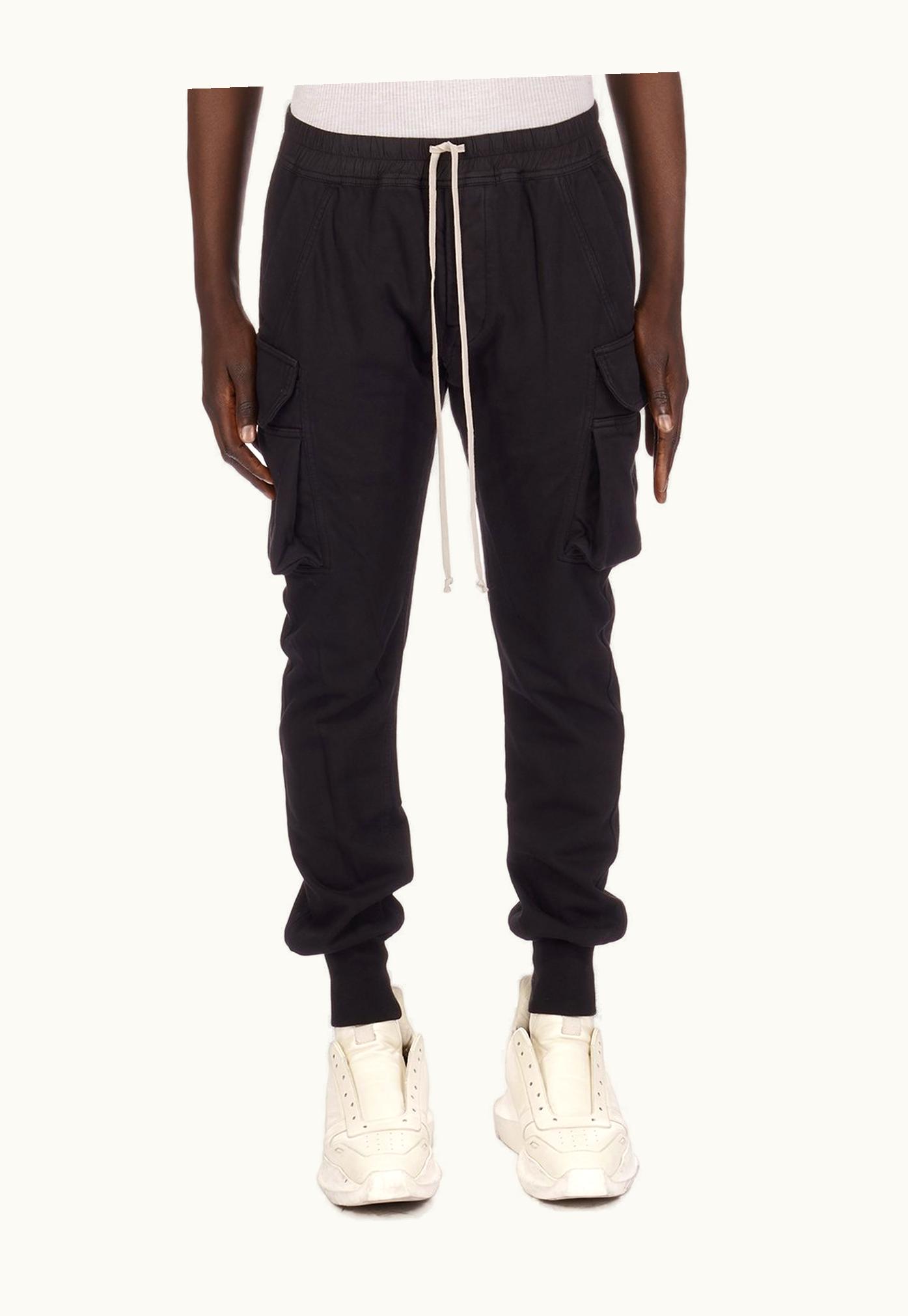 Rick Owens Rick Owens DRKSHDW SS24 Lido Mastodon Cut In Black Compact Heavy Cotton Jersey