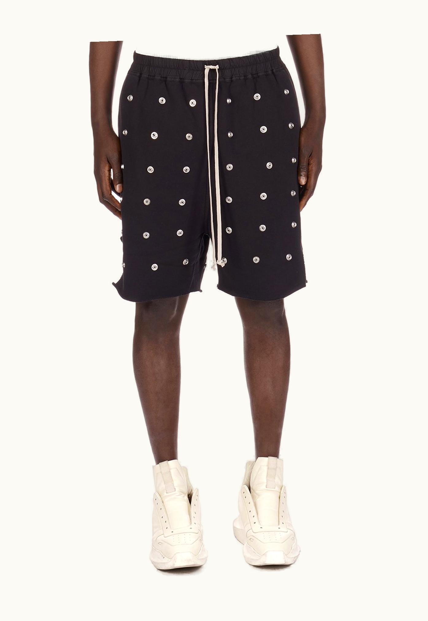 Rick Owens Rick Owens DRKSHDW SS24 Lido Long Boxers In Black Furka Heavy Sweatshirt