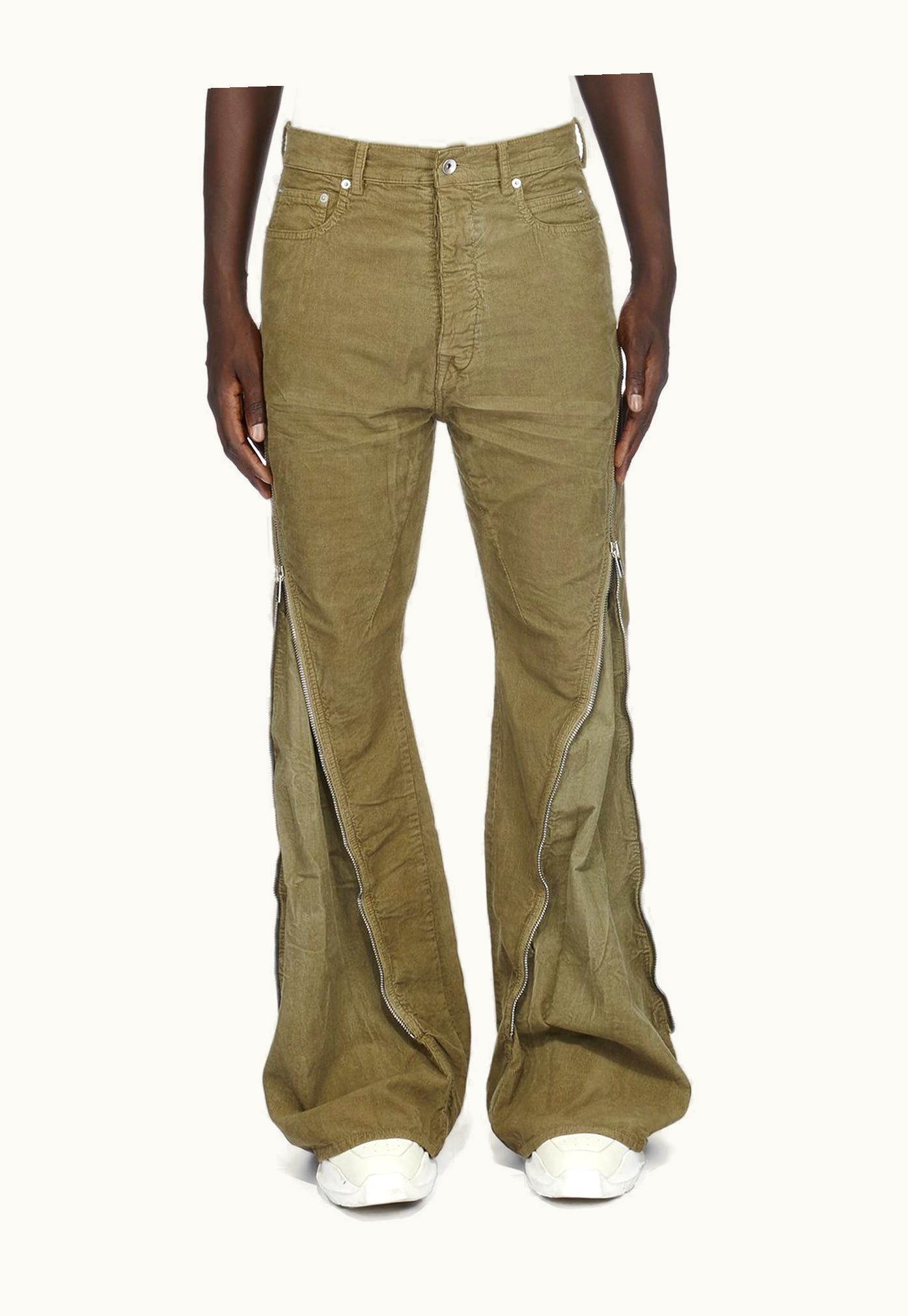 Rick Owens Rick Owens DRKSHDW FW23 Luxor Bolan Banana In Pale Green Cotton Corduroy