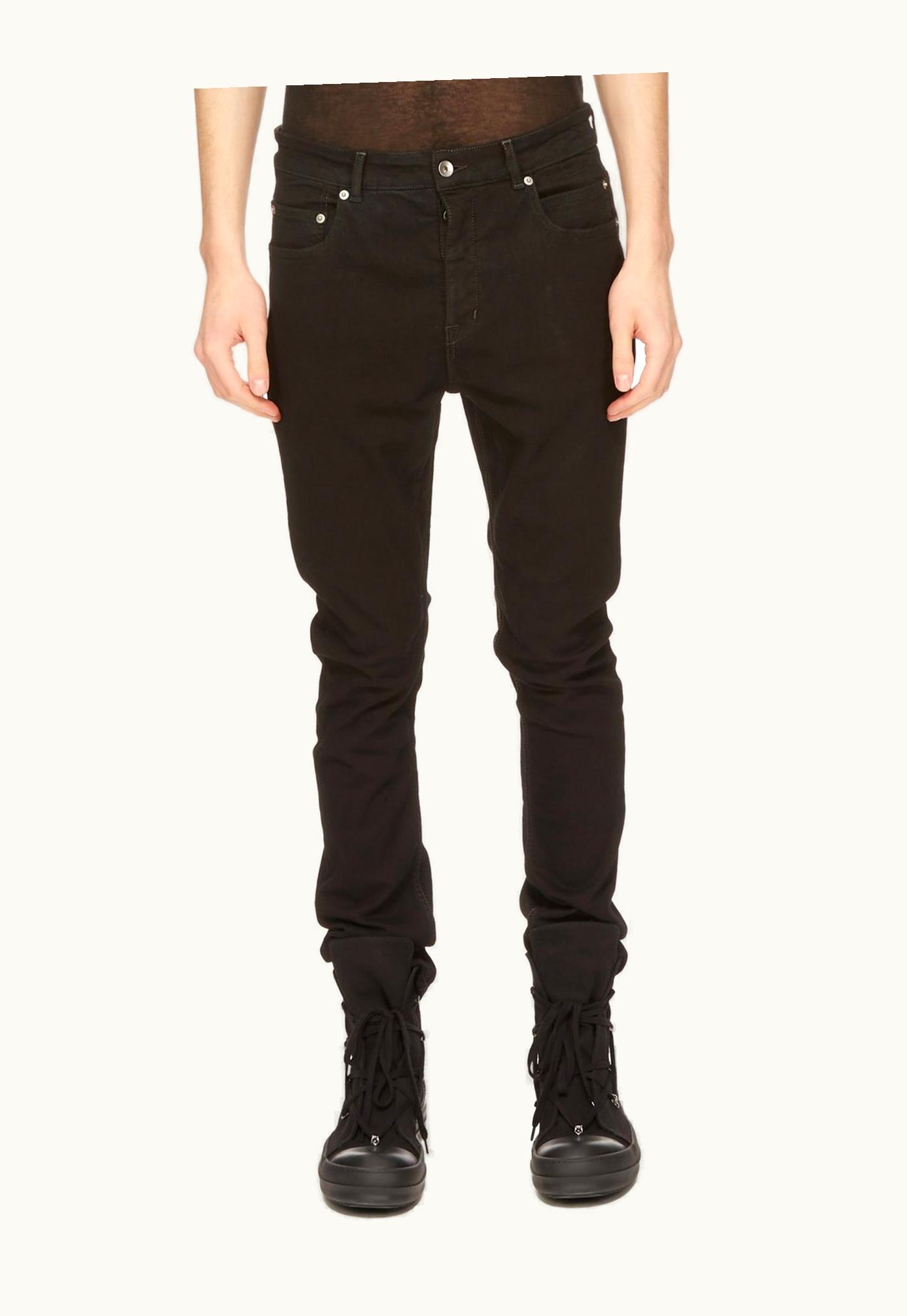 Rick Owens Rick Owens DRKSHDW FW23 Luxor Detroit Cut In Blackety Black Stretch Denim