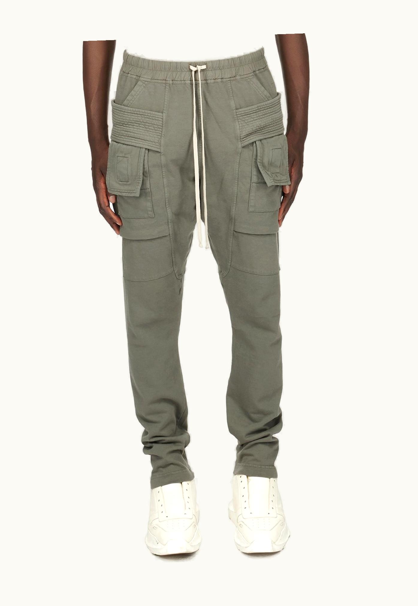 Rick Owens Rick Owens DRKSHDW FW23 Luxor Creatch Cargo Drawstring In Hustler Blue Compact Heavy Cotton Jersey