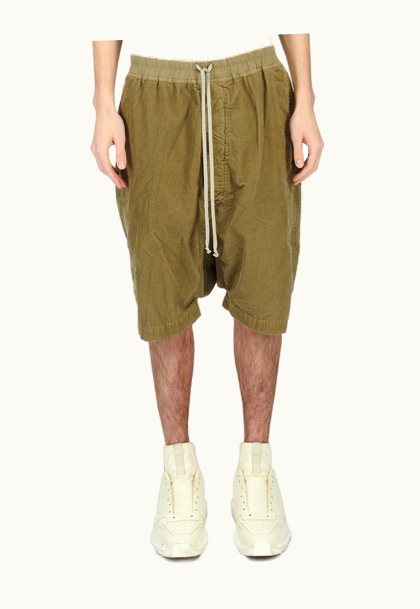 Rick Owens Rick Owens FW23 Luxor Drawstring Pods In Pale Green Cotton Corduroy