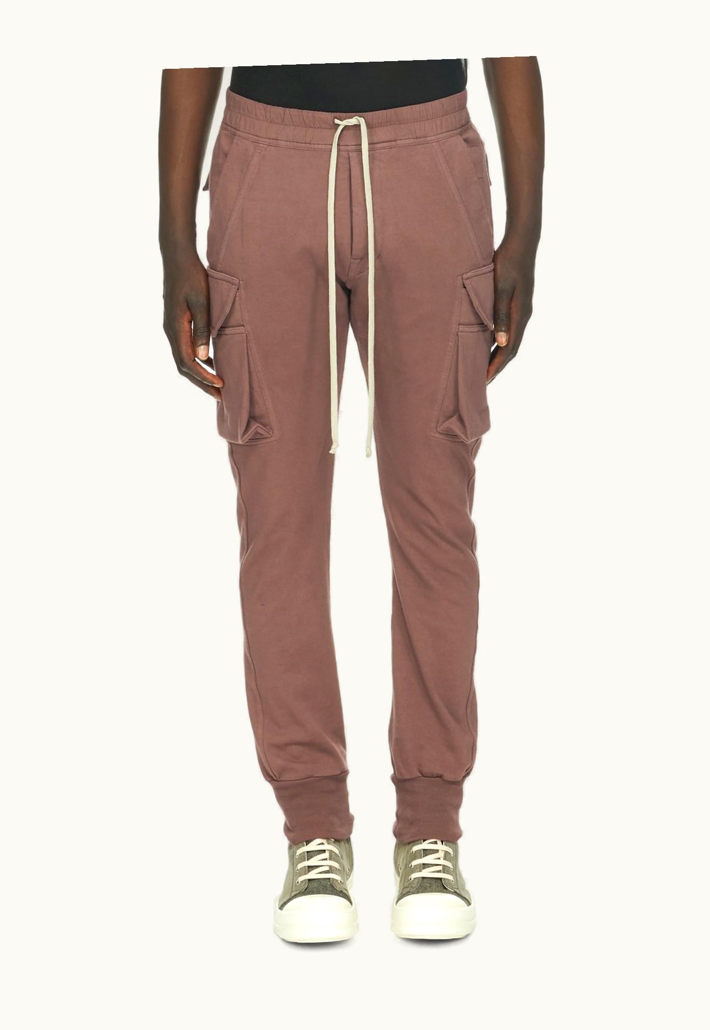 Rick Owens Rick Owens DRKSHDW FW23 Luxor Mastodon Cut In Mauve Compact Heavy Cotton Jersey