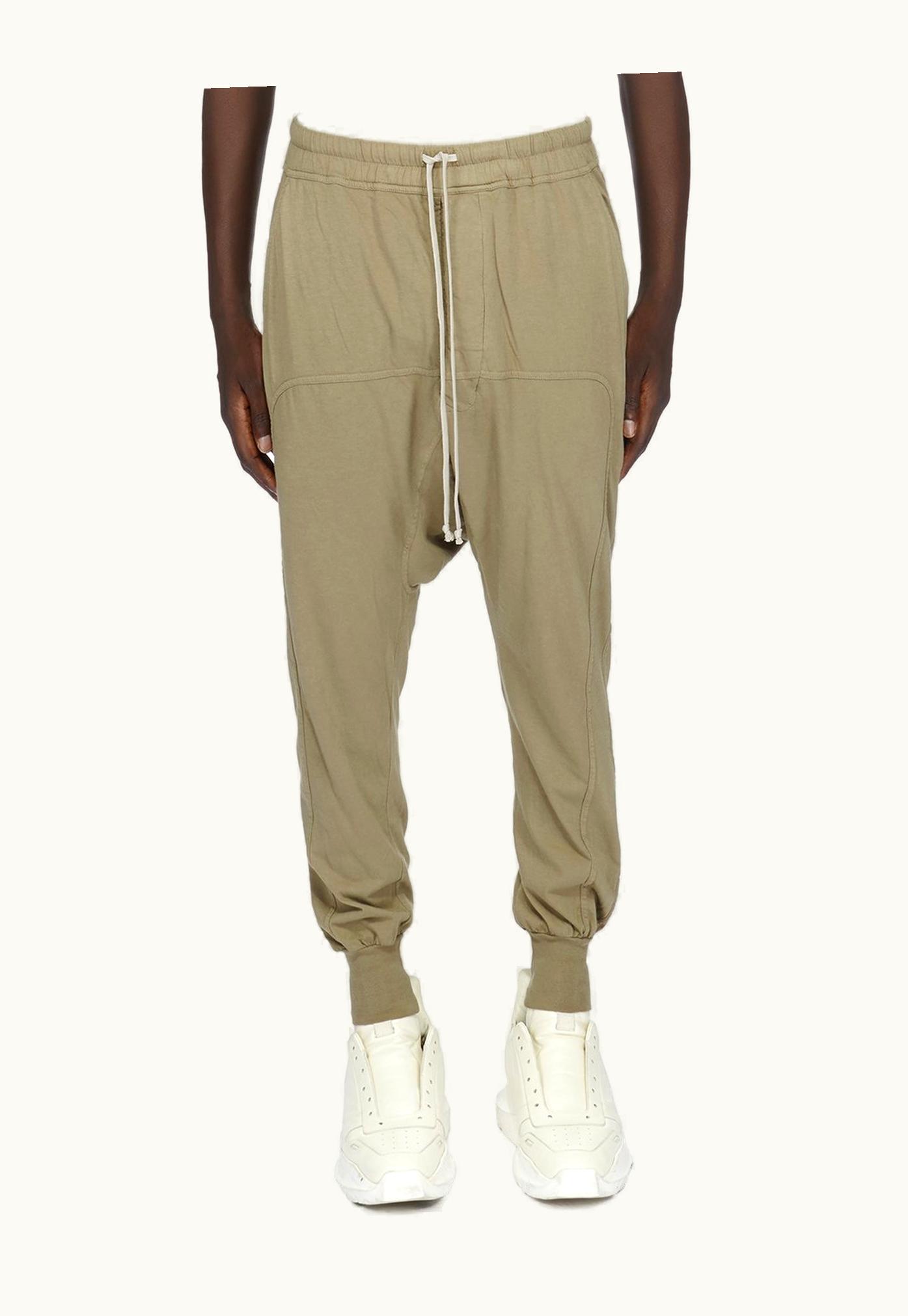 Rick Owens Rick Owens DRKSHDW FW23 Luxor Prisoner Drawstring In Pale Green Medium Weight Cotton Jersey