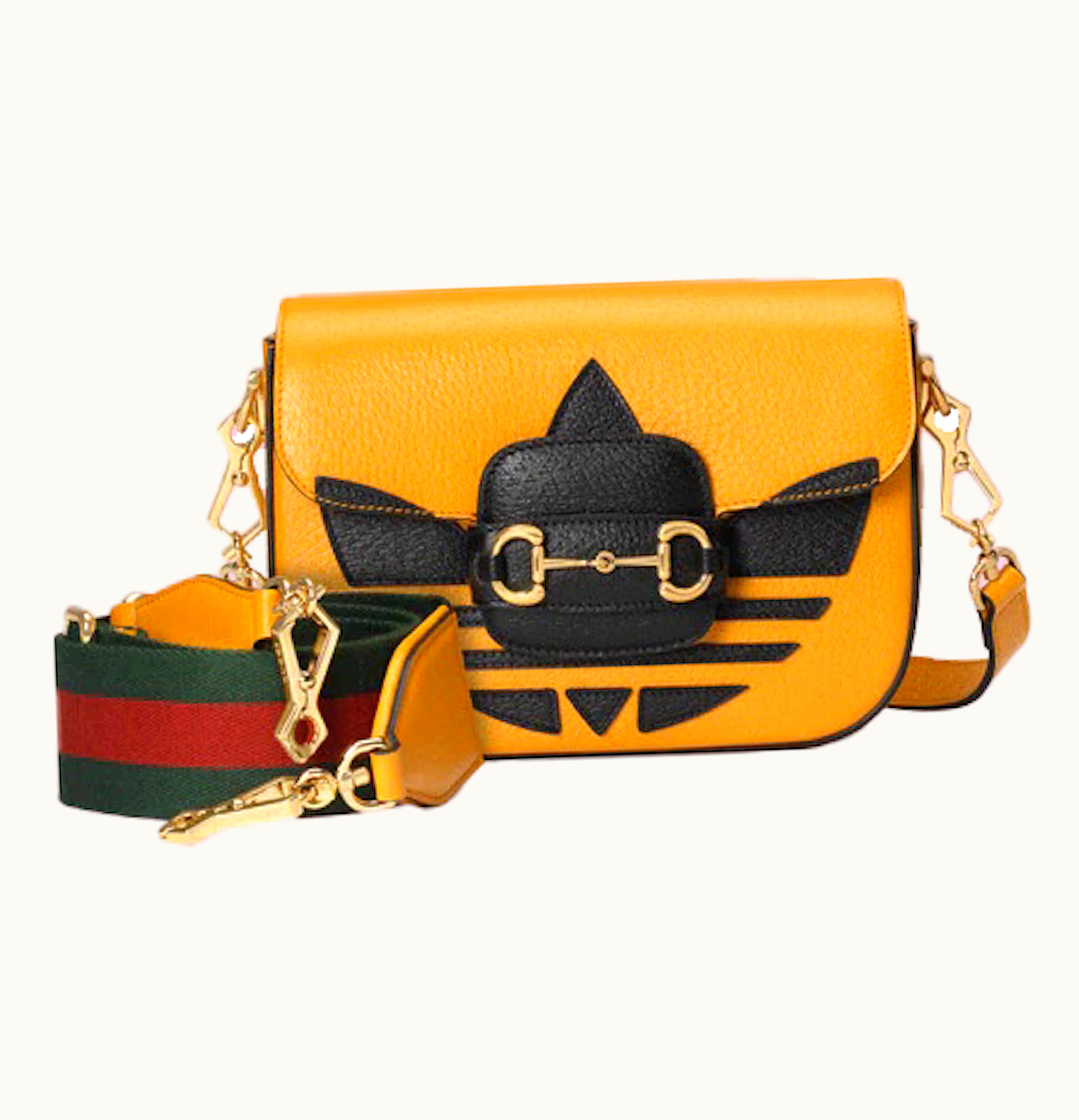 Gucci Gucci x adidas Horsebit 1955 Shoulder Bag Yellow Black