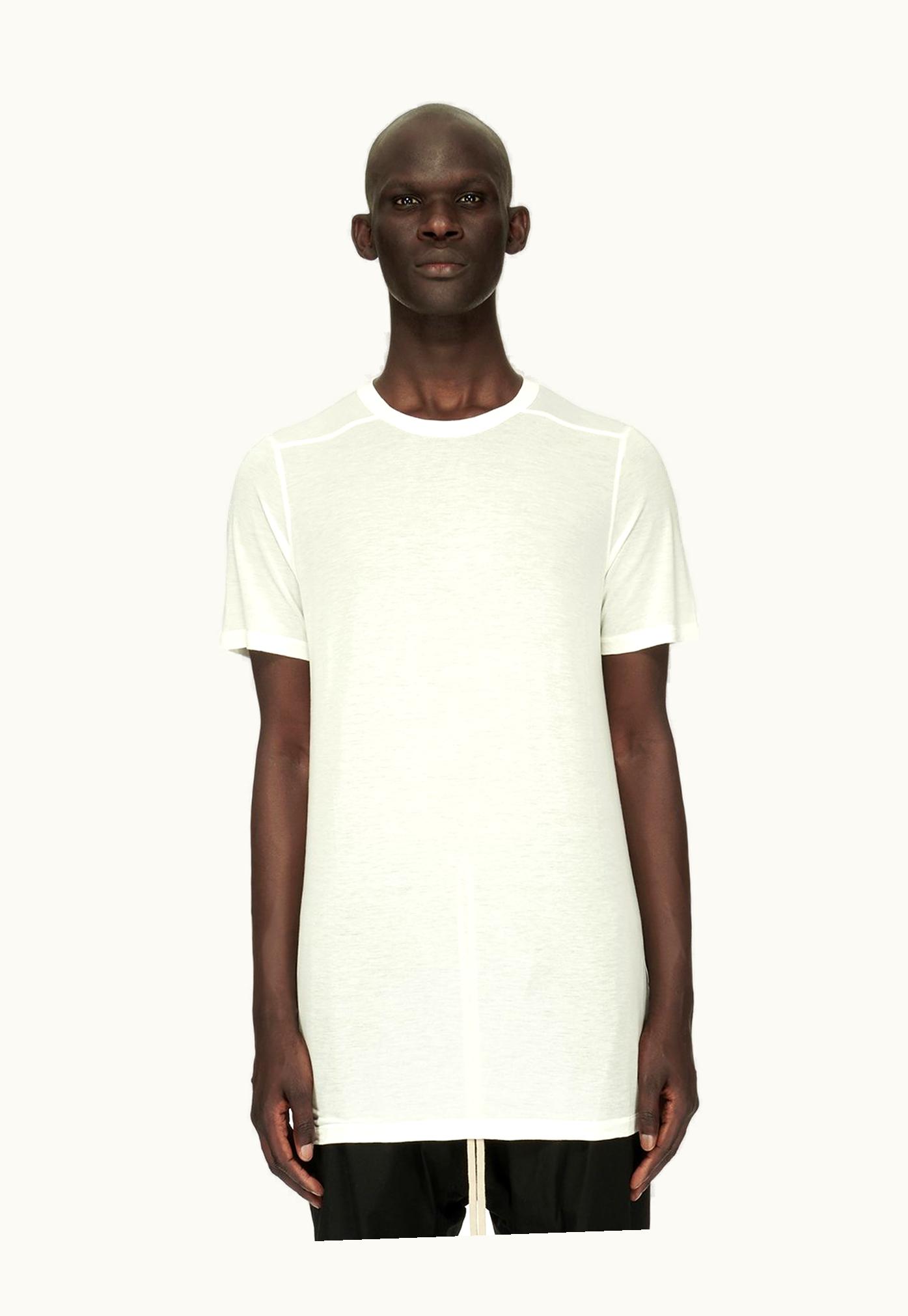 Rick Owens Rick Owens Forever Level T In Milk Viscose Silk Jersey