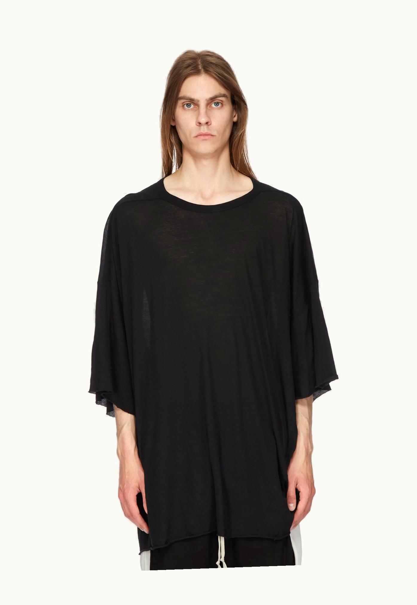 Rick Owens Rick Owens SS24 Lido Runway Tommy T In Black Unstable Cotton