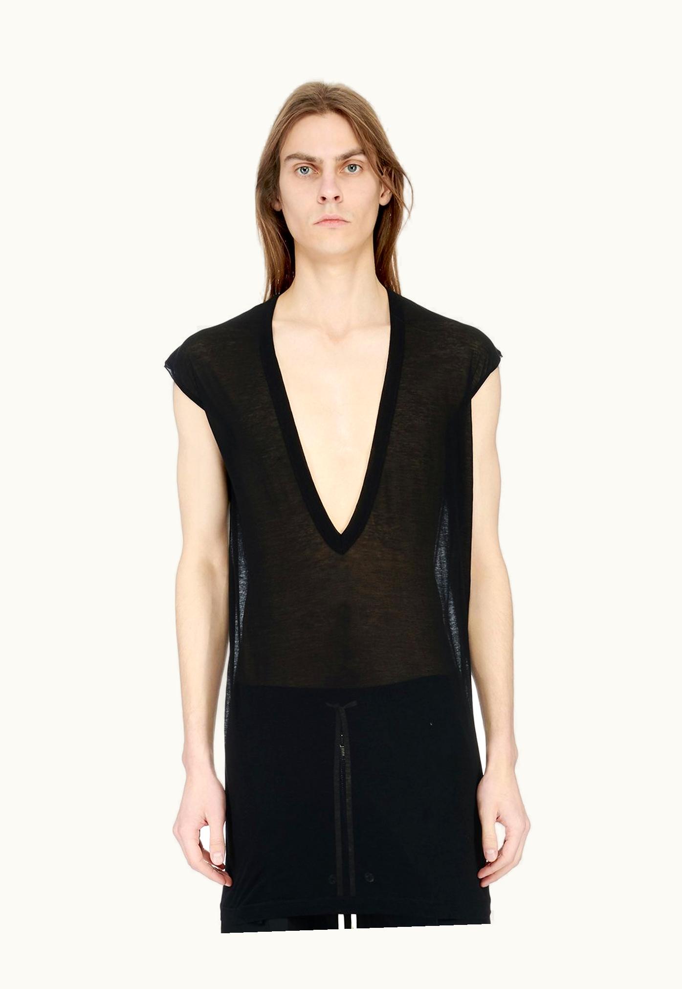 Rick Owens Rick Owens SS24 Lido Dylan T In Black Unstable Cotton