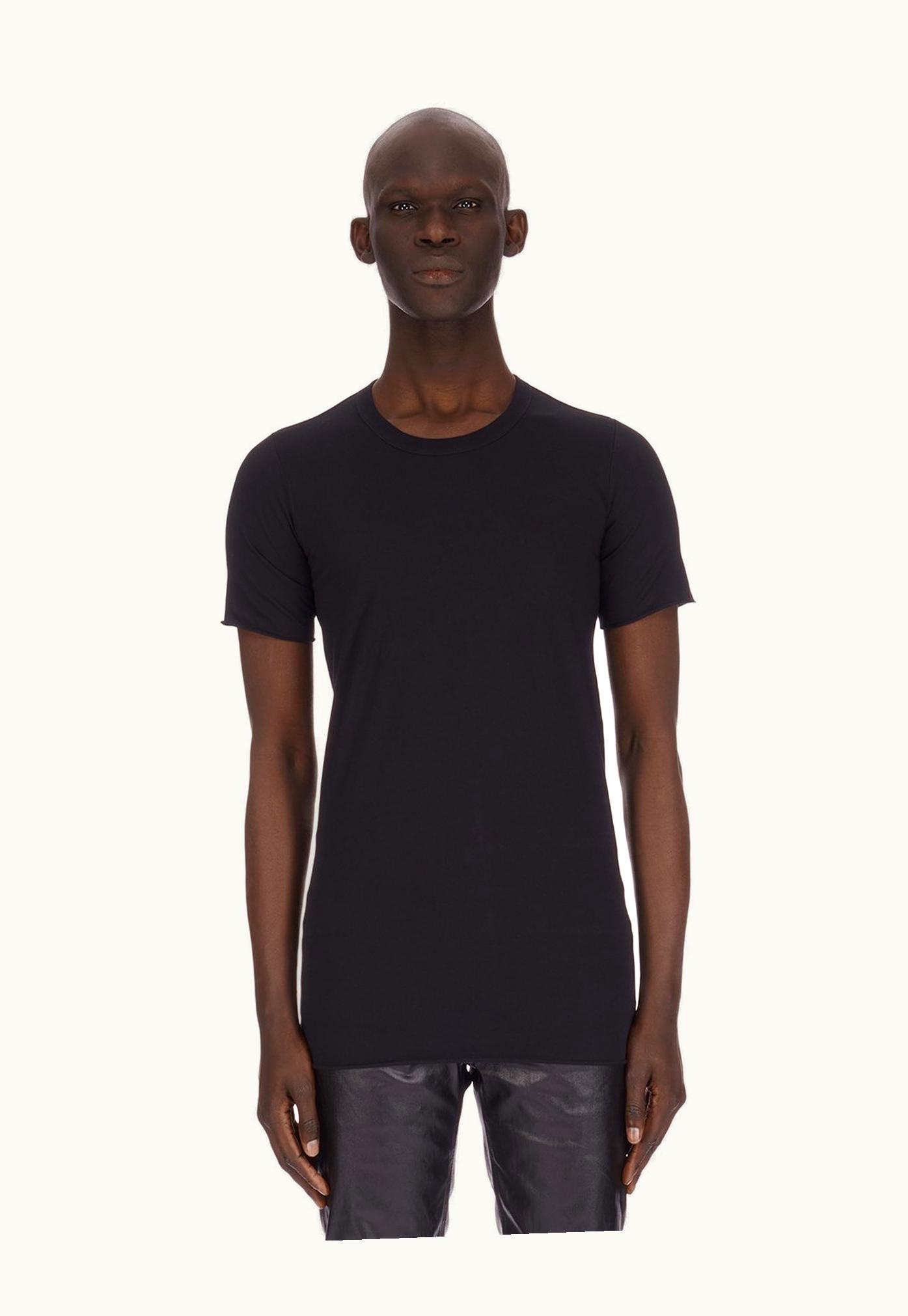 Rick Owens Rick Owens SS24 Lido Basic SS T In Black Classic Cotton Jersey