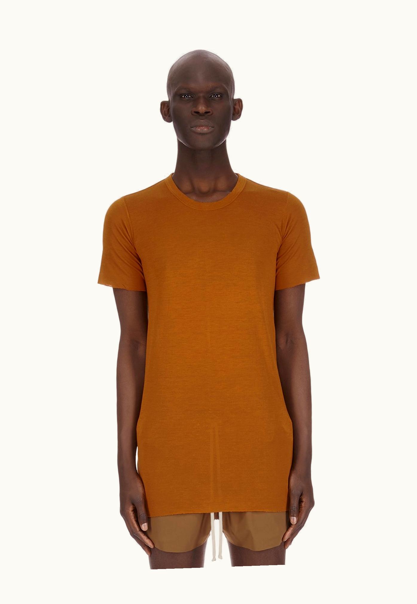 Rick Owens Rick Owens SS24 Lido Basic SS T In Clay Viscose Silk Jersey