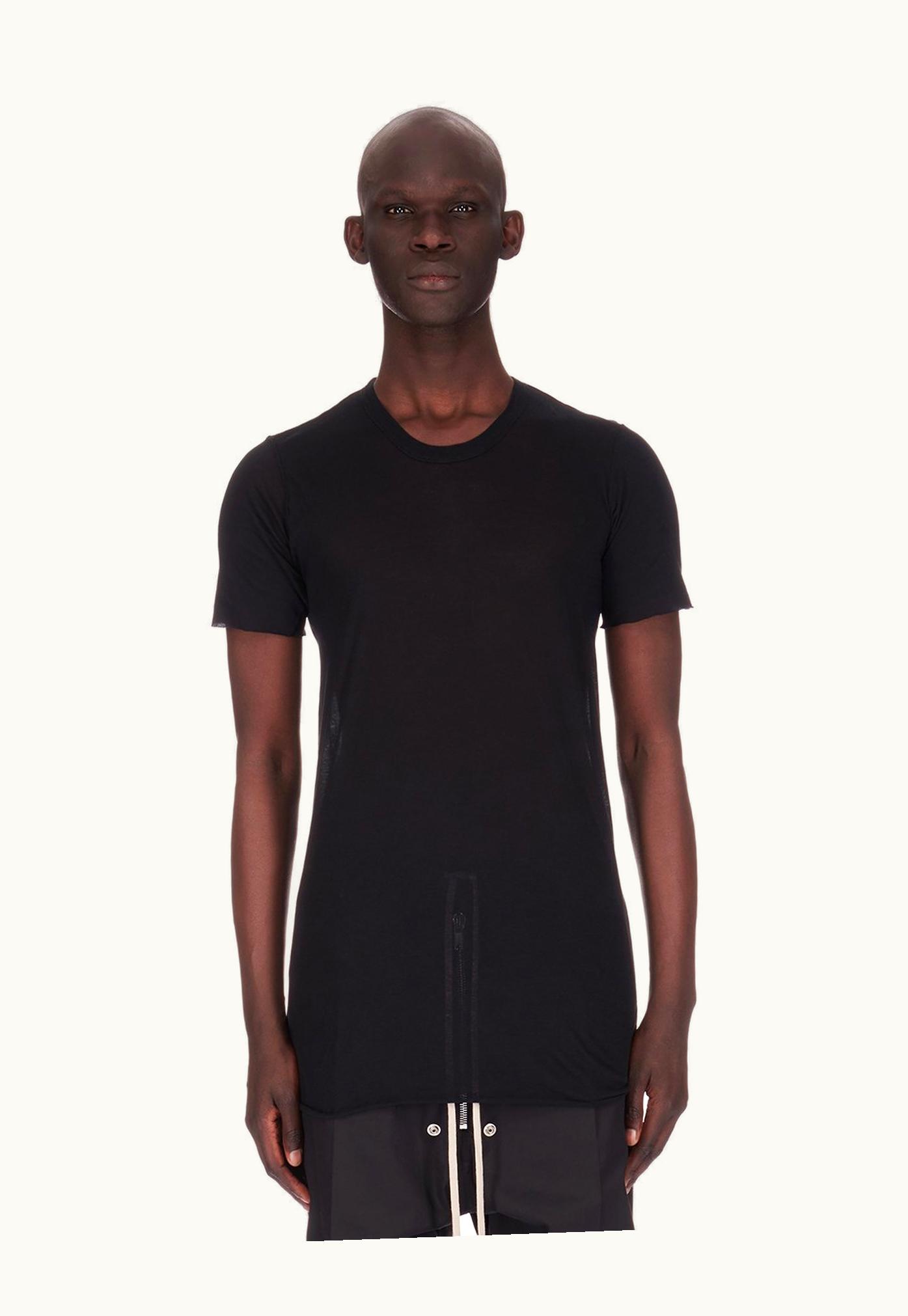 Rick Owens Rick Owens SS24 Lido Basic SS T In Black Unstable Cotton