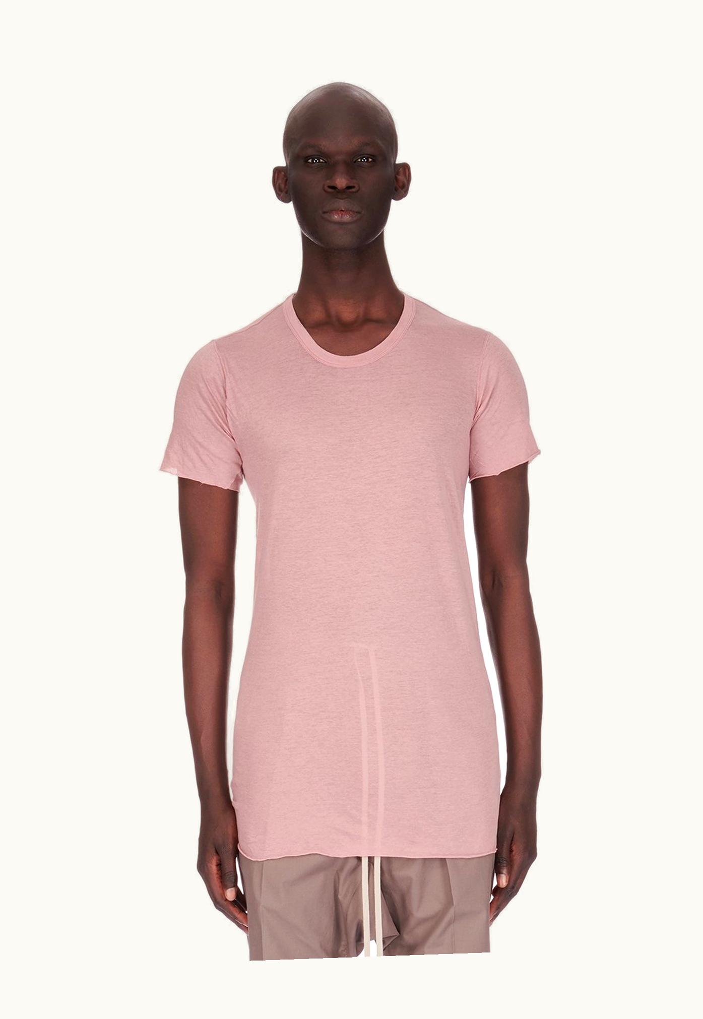 Rick Owens Rick Owens SS24 Lido Basic SS T In Dusty Pink Unstable Cotton
