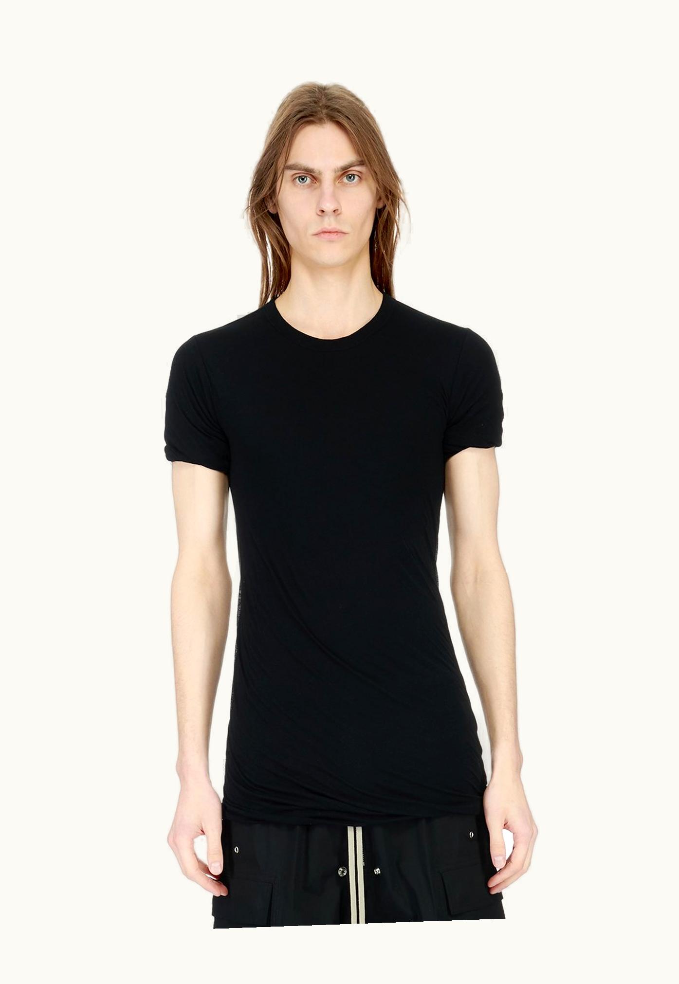 Rick Owens Rick Owens SS24 Lido Double SS T In Black Unstable Cotton