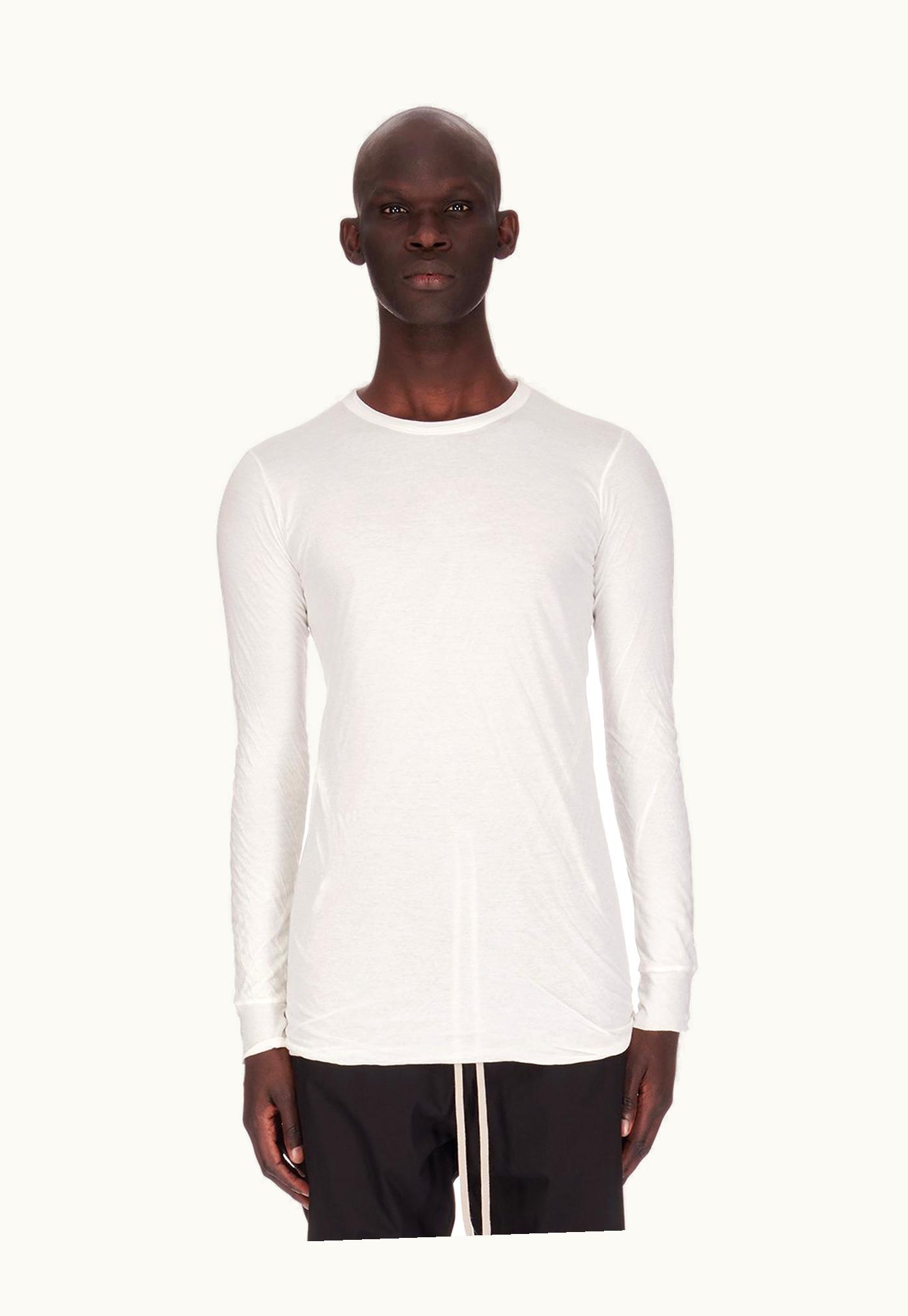 Rick Owens Rick Owens SS24 Lido Double Ls T In Milk Unstable Cotton