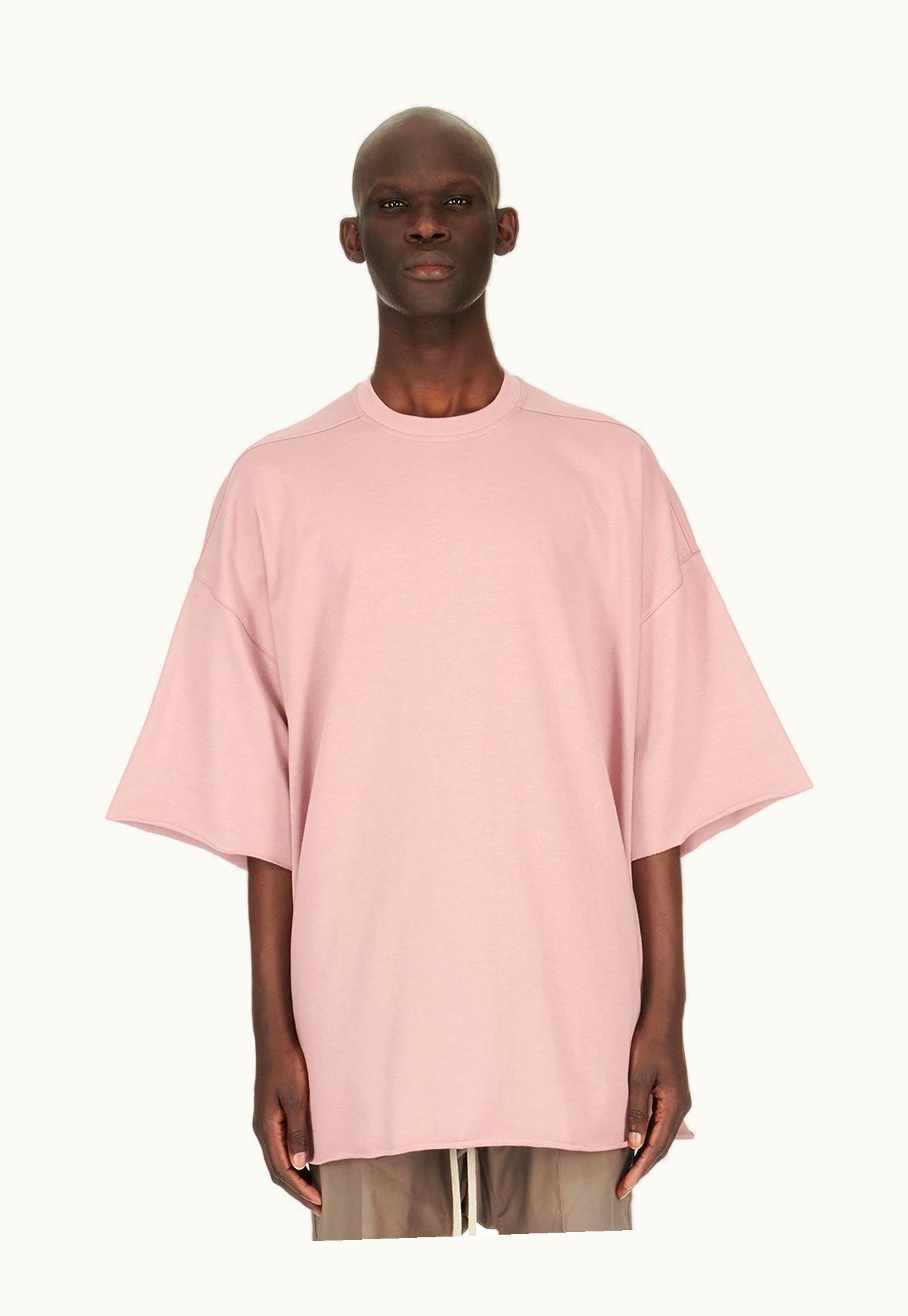 Rick Owens Rick Owens SS24 Lido Tommy T In Dusty Pink Heavy Jersey