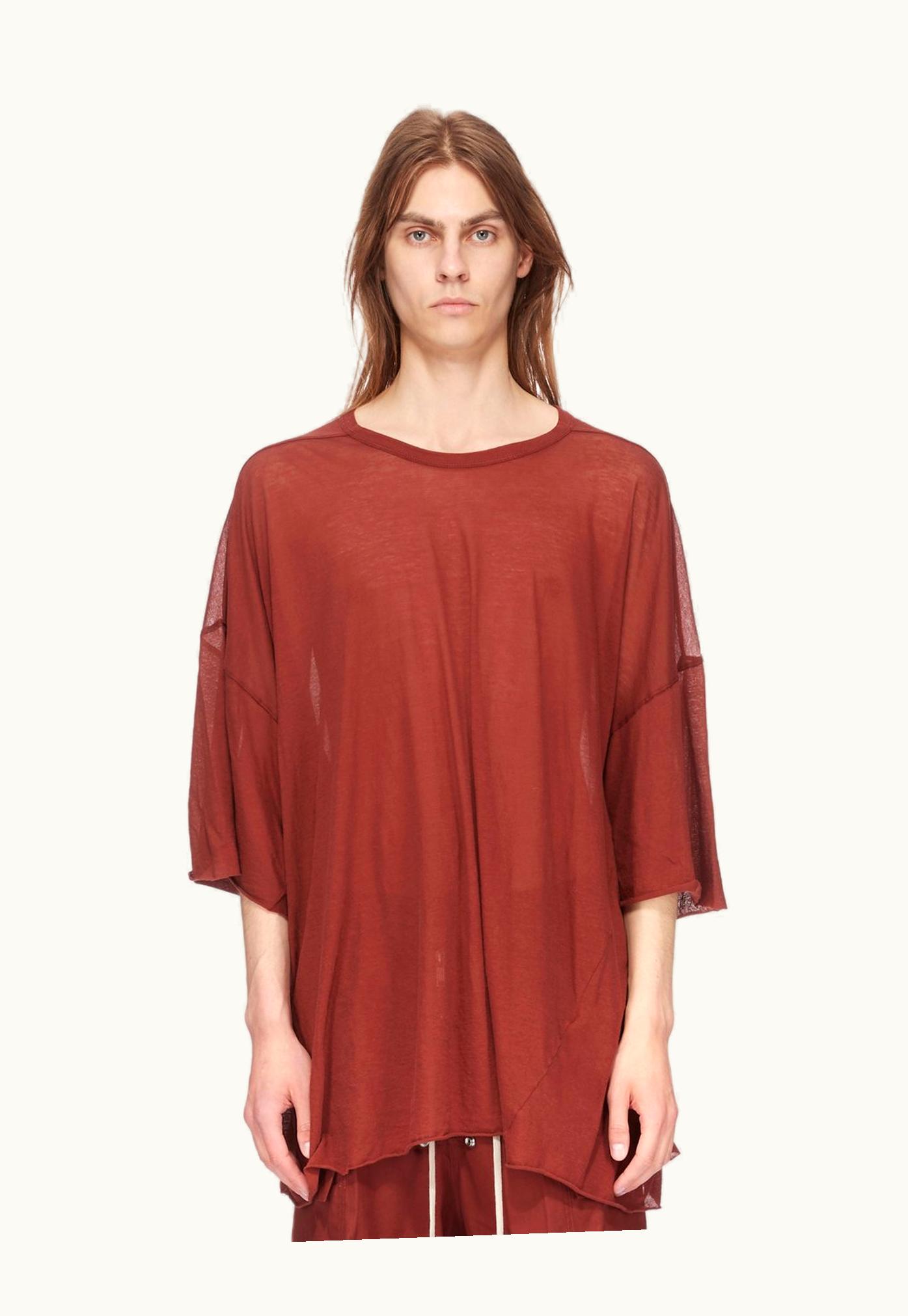 Rick Owens Rick Owens SS24 Lido Tommy T In Henna Unstable Cotton