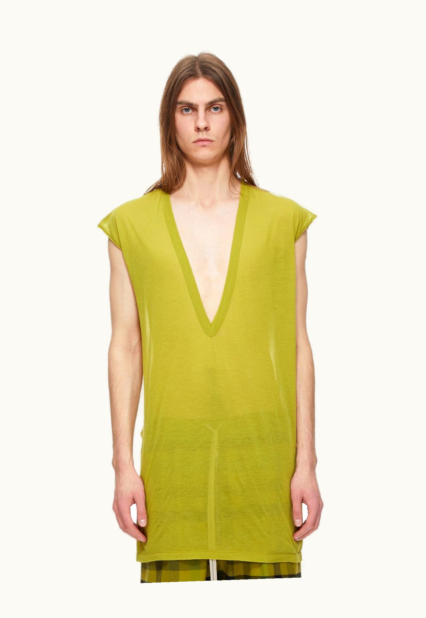 Rick Owens Rick Owens FW23 Luxor Dylan T In Acid Yellow Unstable Cotton