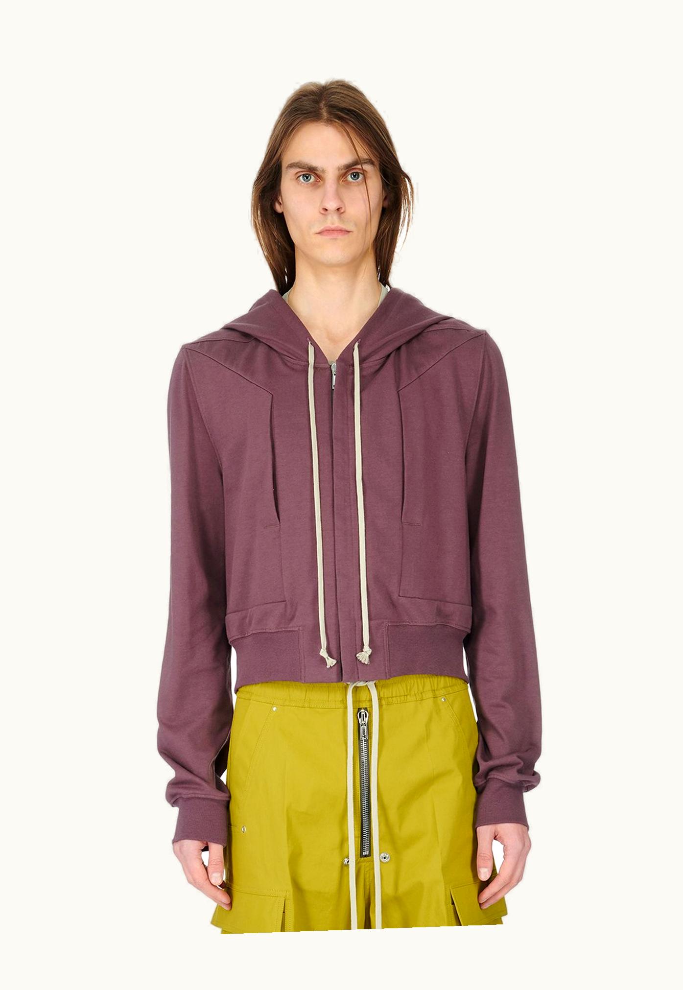 Rick Owens Rick Owens FW23 Luxor Edfu Hooded Jkt In Amethyst Heavy Jersey