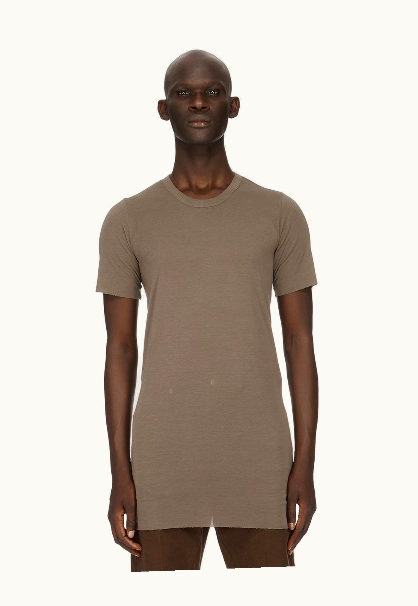 Rick Owens Rick Owens FW23 Luxor Basic SS T In Dust Grey Viscose Silk Jersey