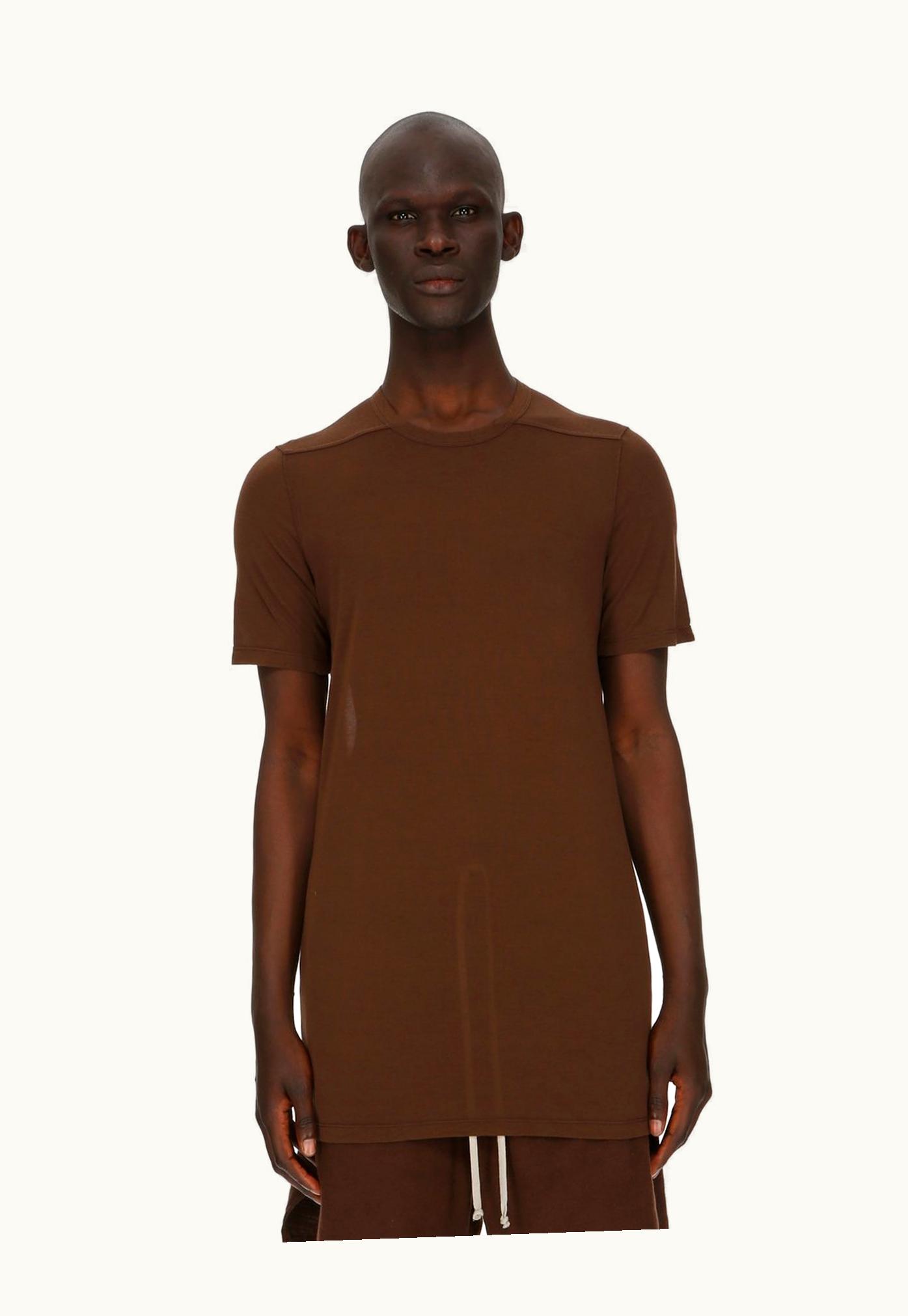 Rick Owens Rick Owens FW23 Luxor Level T In Brown Viscose Silk Jersey
