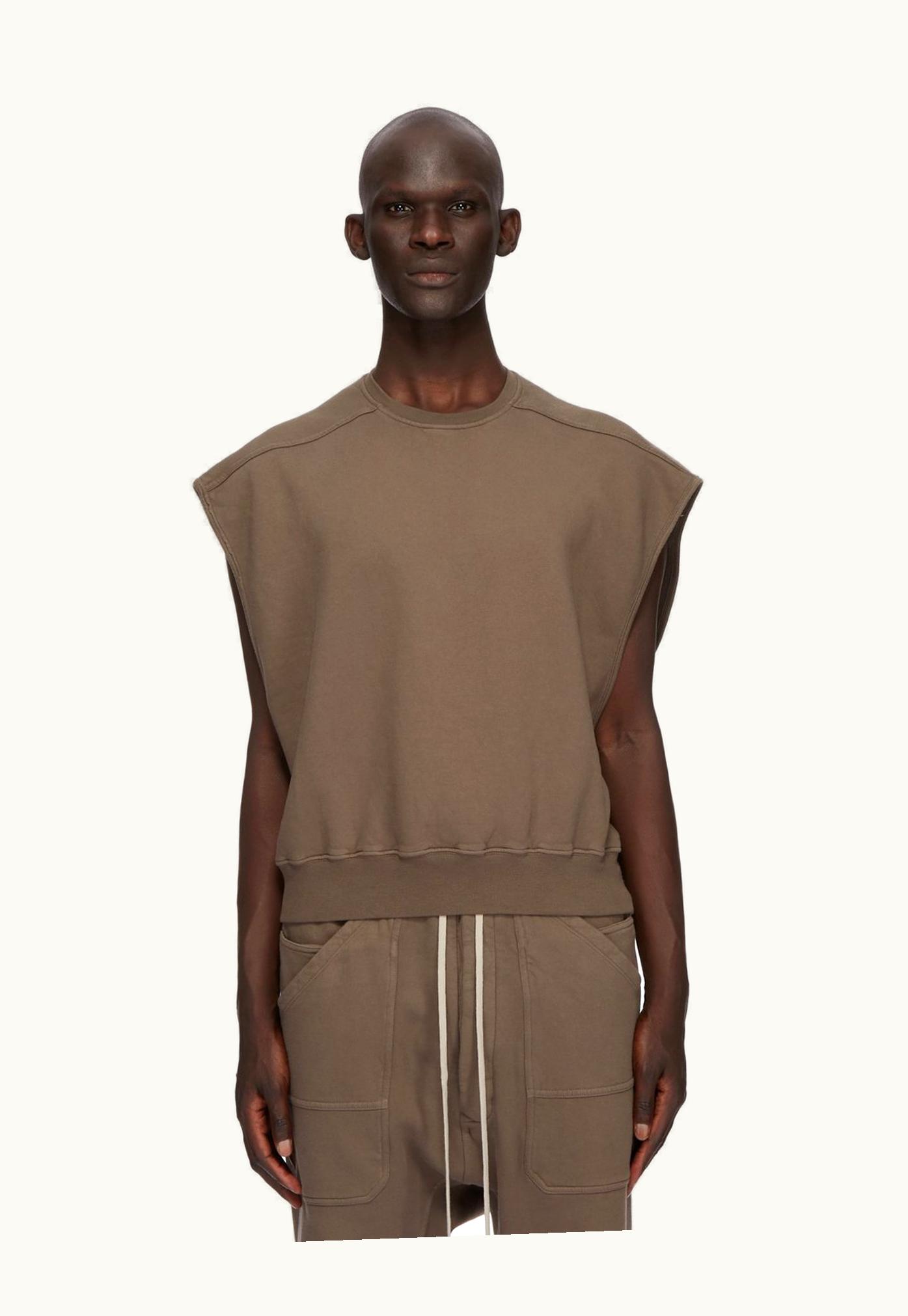 Rick Owens Rick Owens DRKSHDW SS24 Lido Sl Jumbo Tatlin Sweat In Dust Furka Heavy Sweatshirt