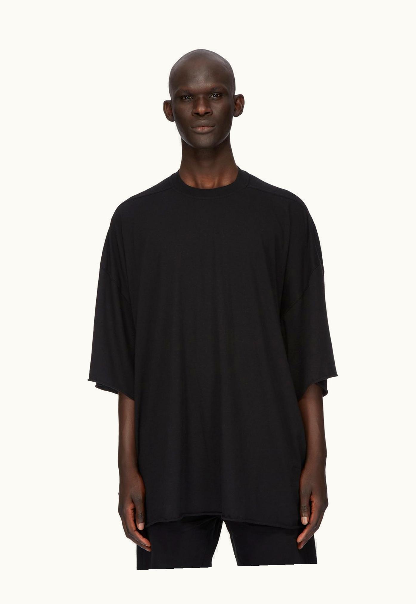 Rick Owens Rick Owens DRKSHDW SS24 Lido Tommy T In Black Medium Weight Cotton Jersey DU01D1259RN-09