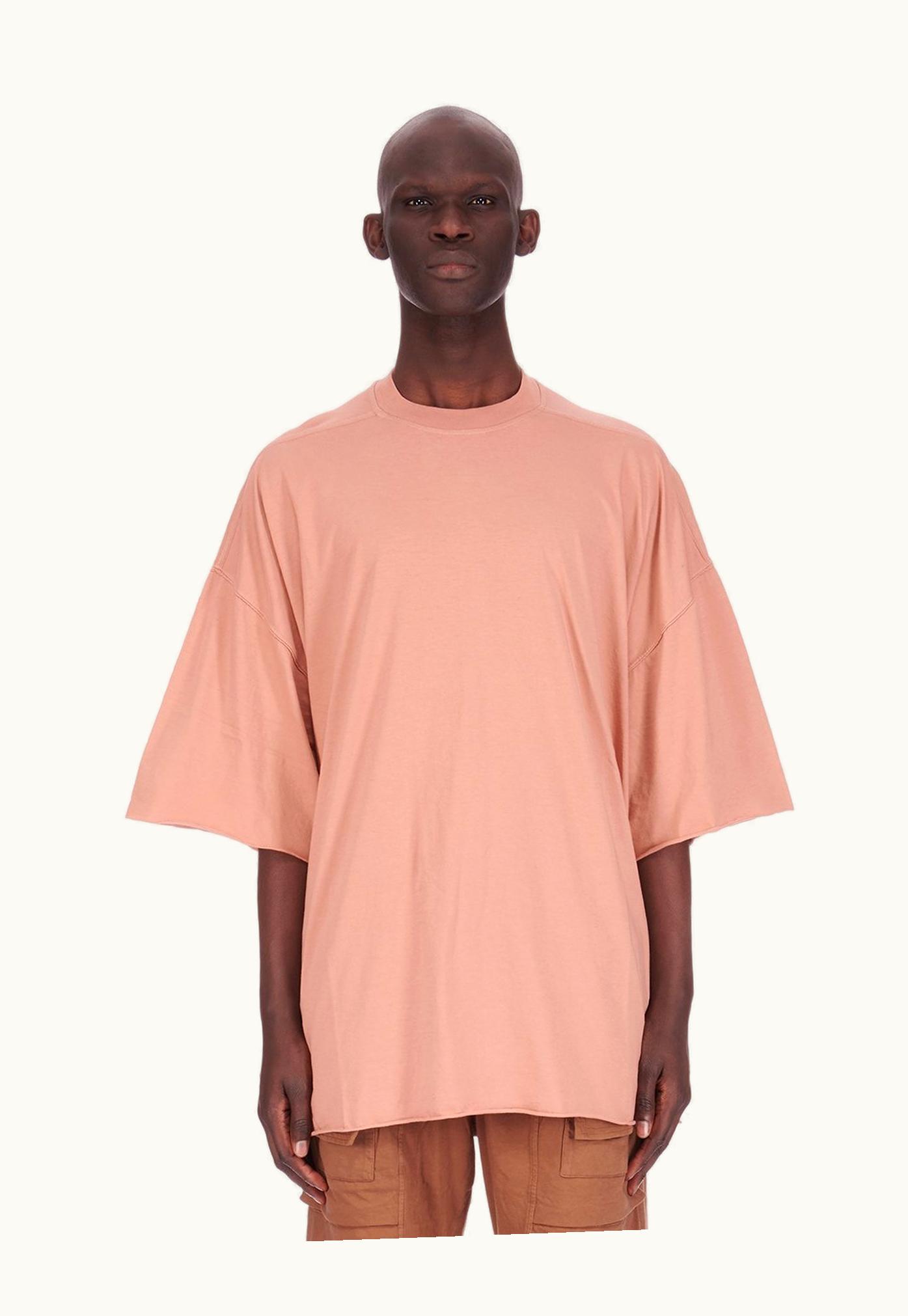 Rick Owens Rick Owens DRKSHDW SS24 Lido Tommy T In Dark Pink Medium Weight Cotton Jersey DU01D1259RN-13