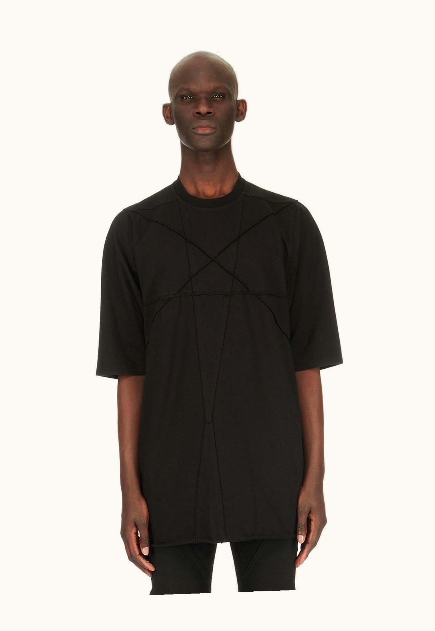 Rick Owens Rick Owens SS24 Lido Jumbo Compact Cotton Jersey T-Shirt Black