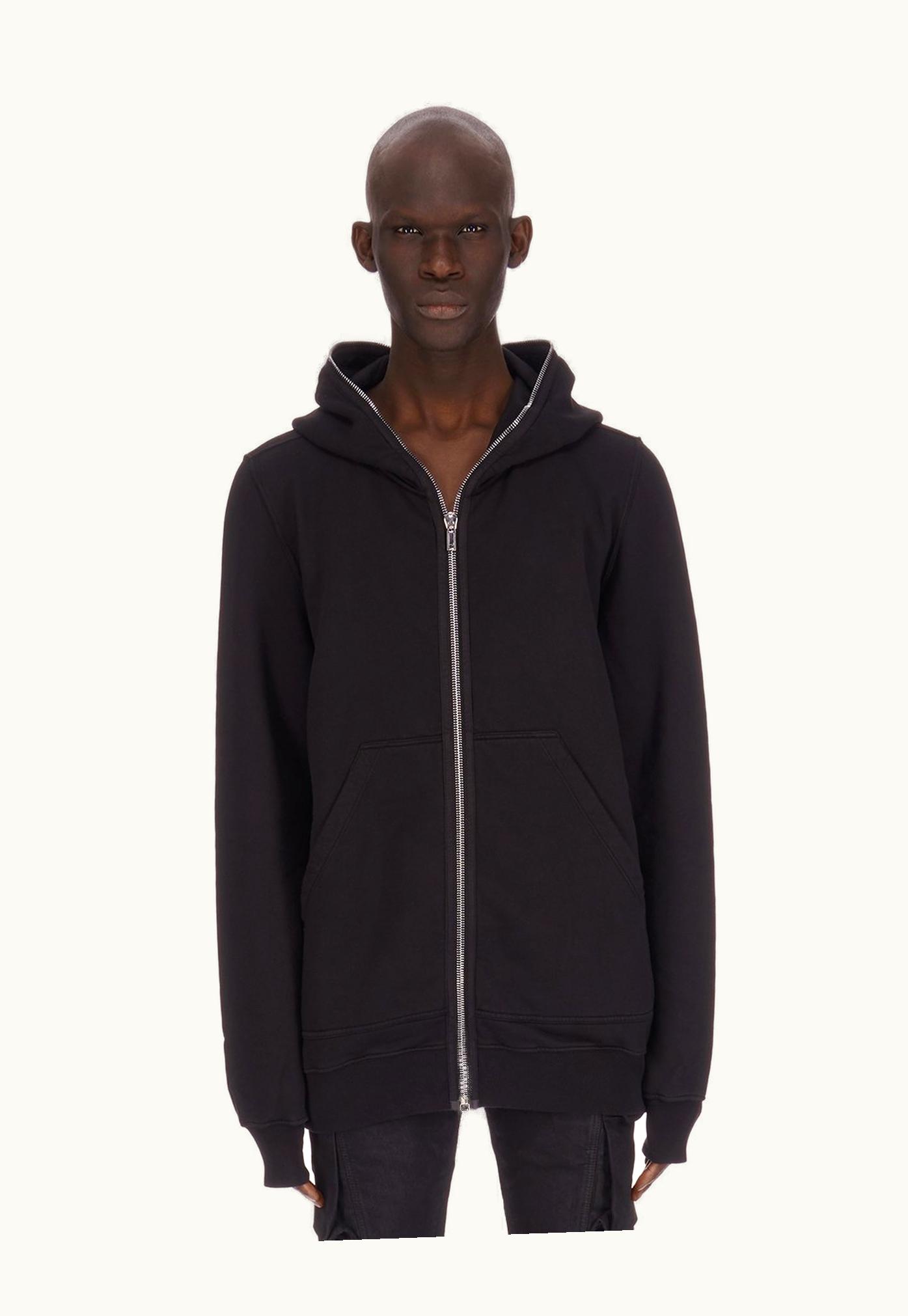 Rick Owens Rick Owens DRKSHDW SS24 Lido Jumbo Gimp Hoodie In Black Furka Heavy Sweatshirt