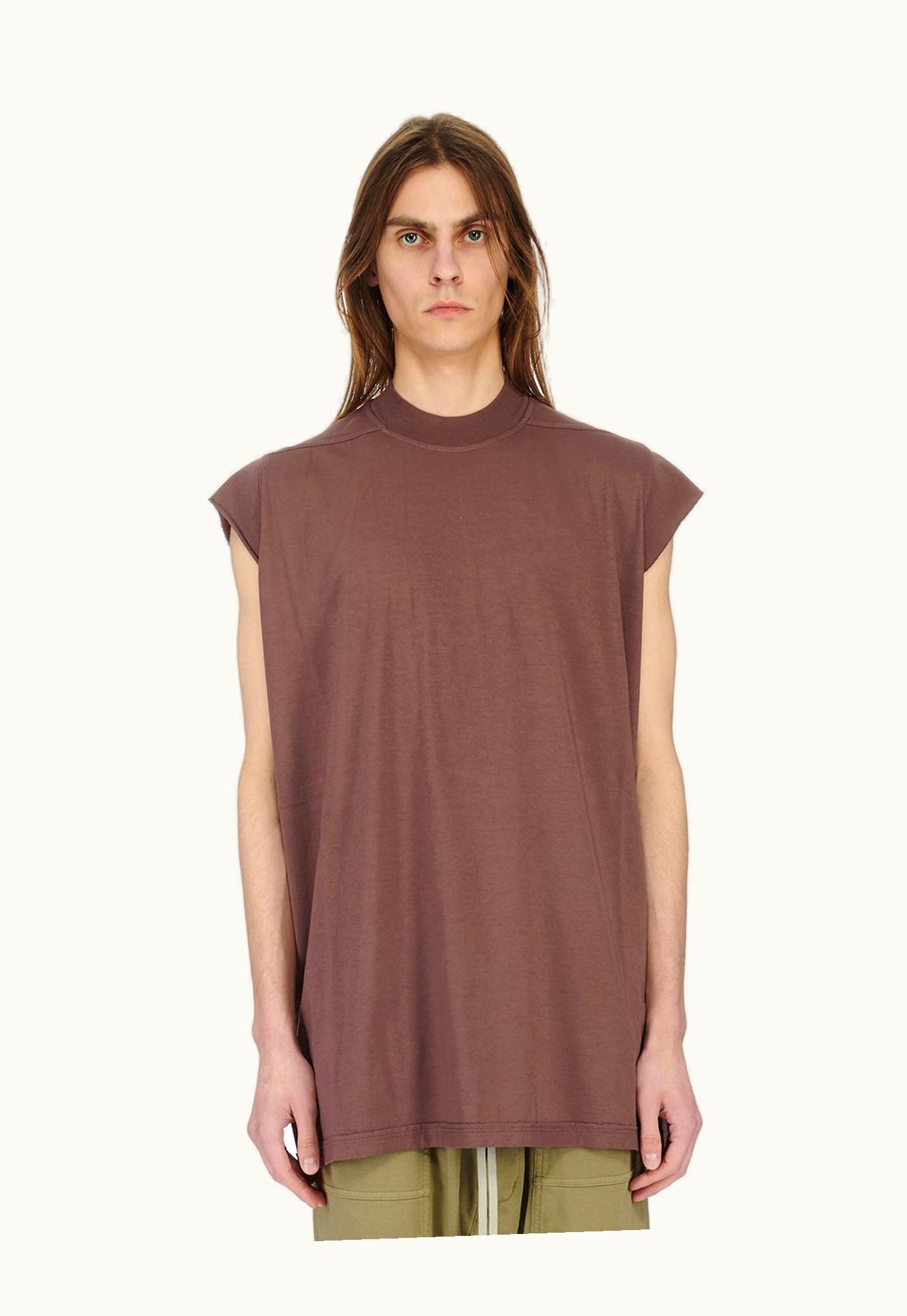 Rick Owens Rick Owens FW23 Luxor Jumbo Sl T In Mauve Medium Weight Cotton Jersey