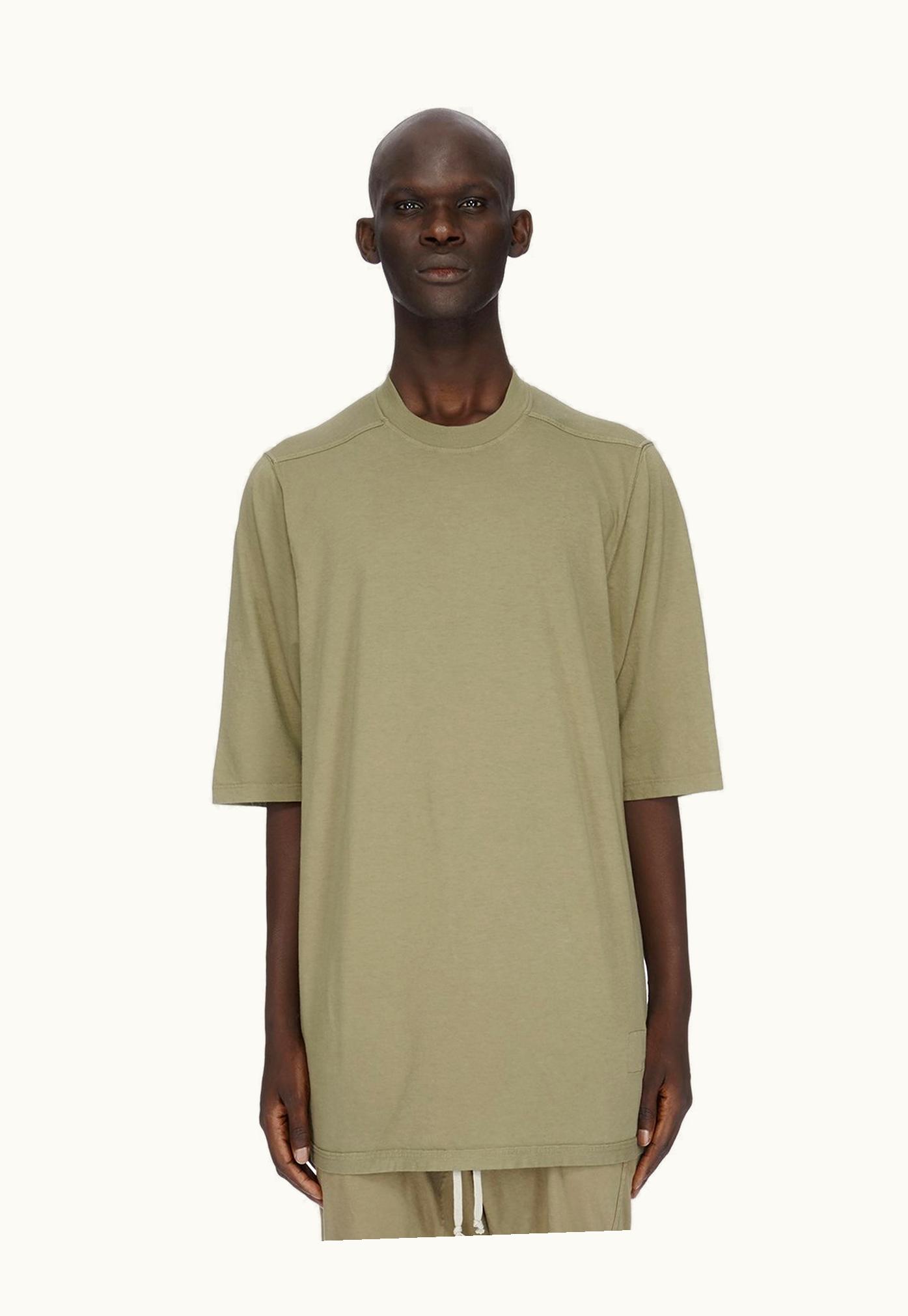Rick Owens Rick Owens DRKSHDW FW23 Luxor Jumbo SS T In Pale Green Medium Weight Cotton Jersey