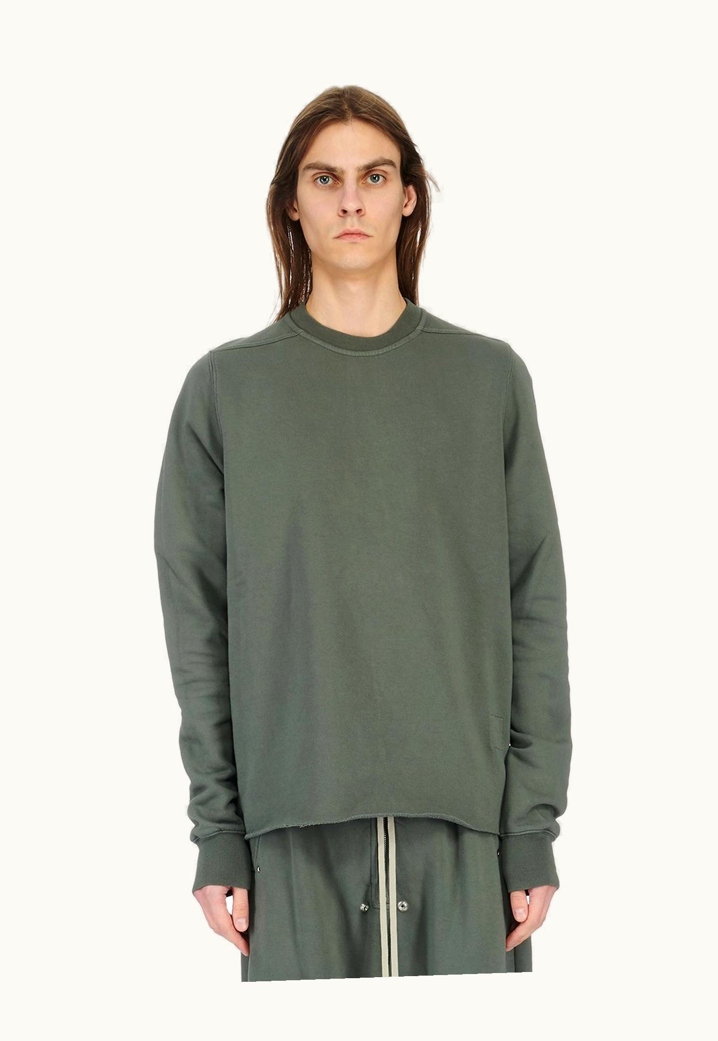 Rick Owens Rick Owens FW23 Luxor Crewneck Sweat In Hustler Blue Furka Heavy Sweatshirt