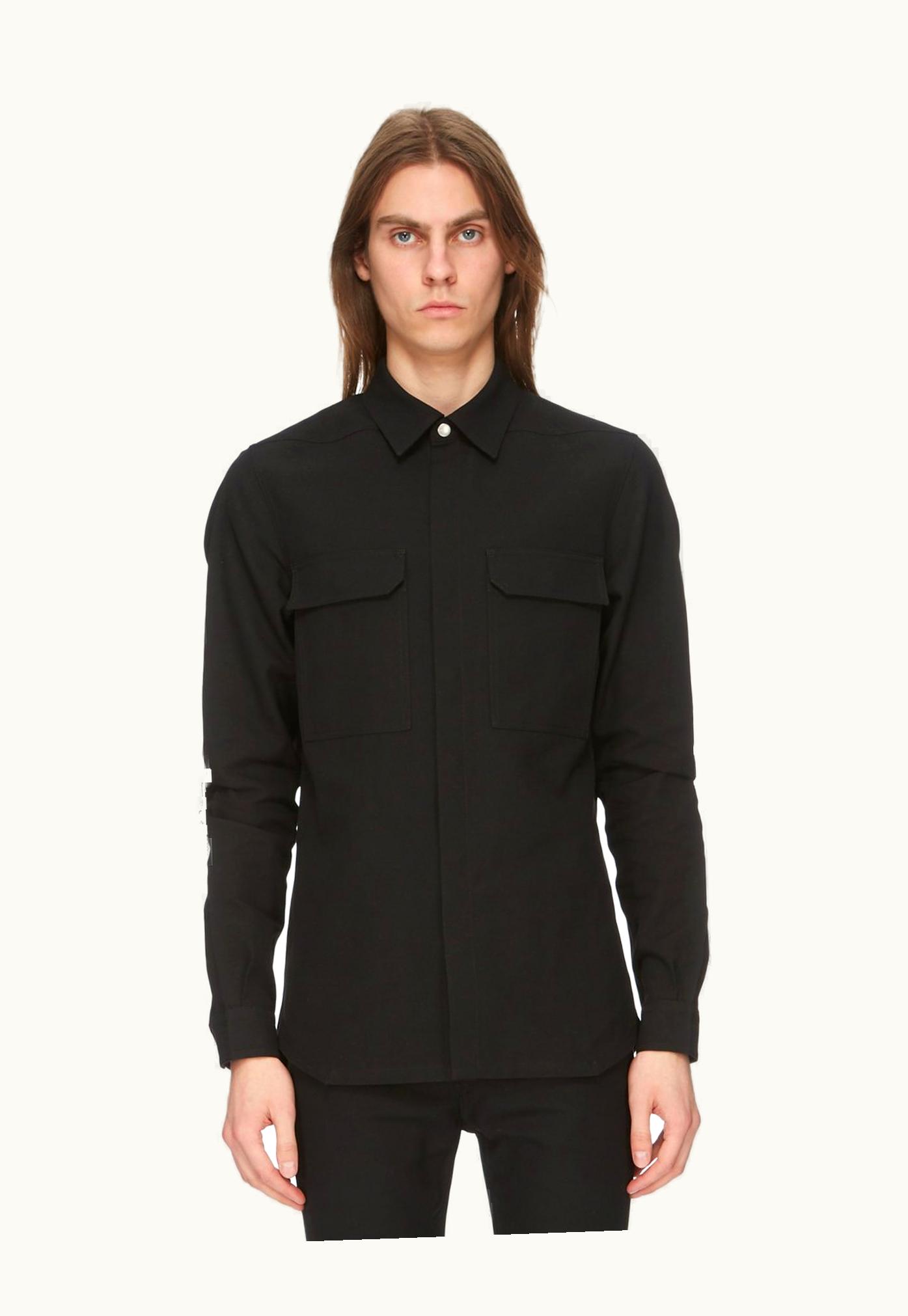 Rick Owens Rick Owens FW23 Luxor Outershirt In Recycled Polyester Twill