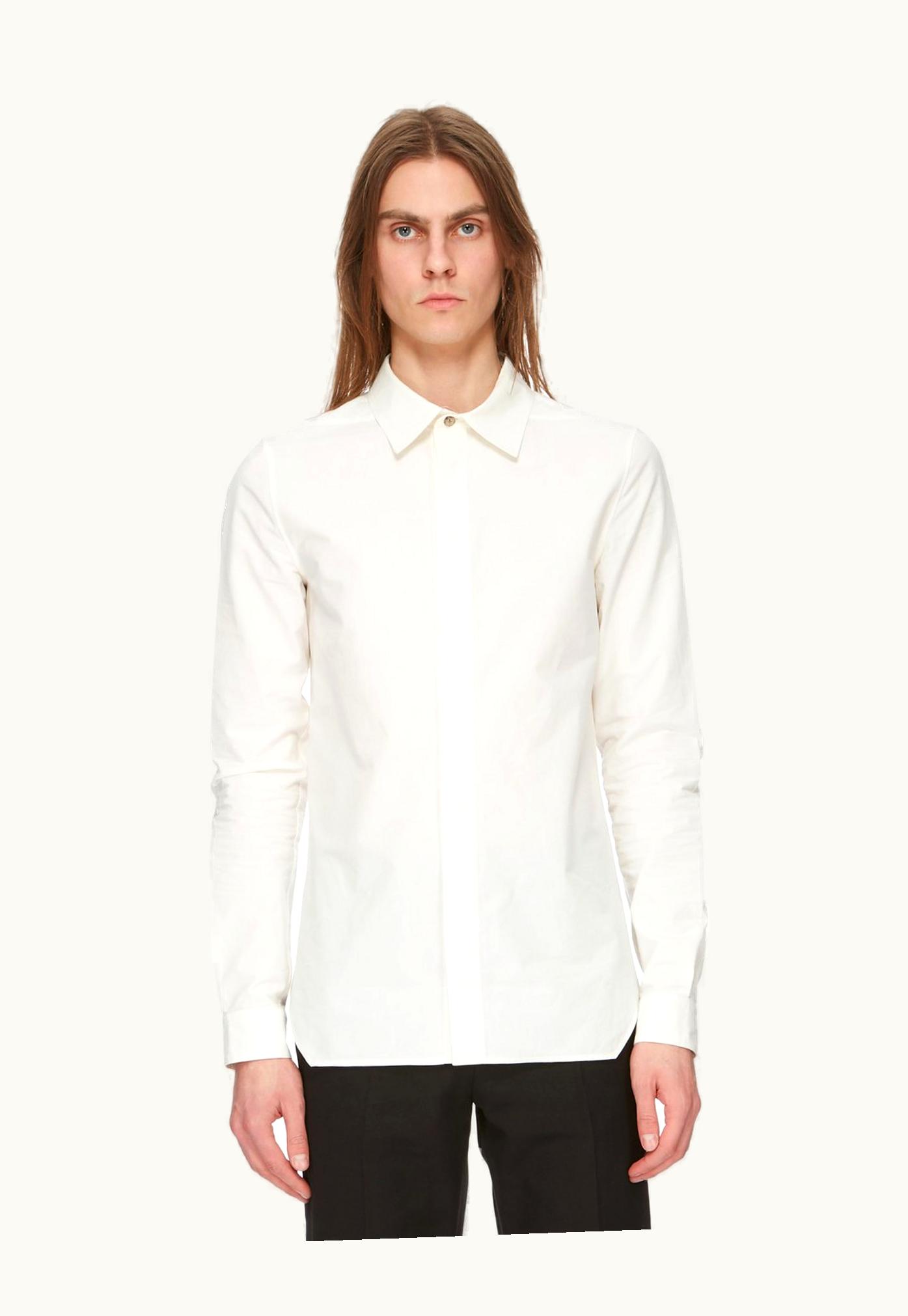 Rick Owens Rick Owens FW23 Luxor Office Shirt In Medium Weight Cotton Poplin