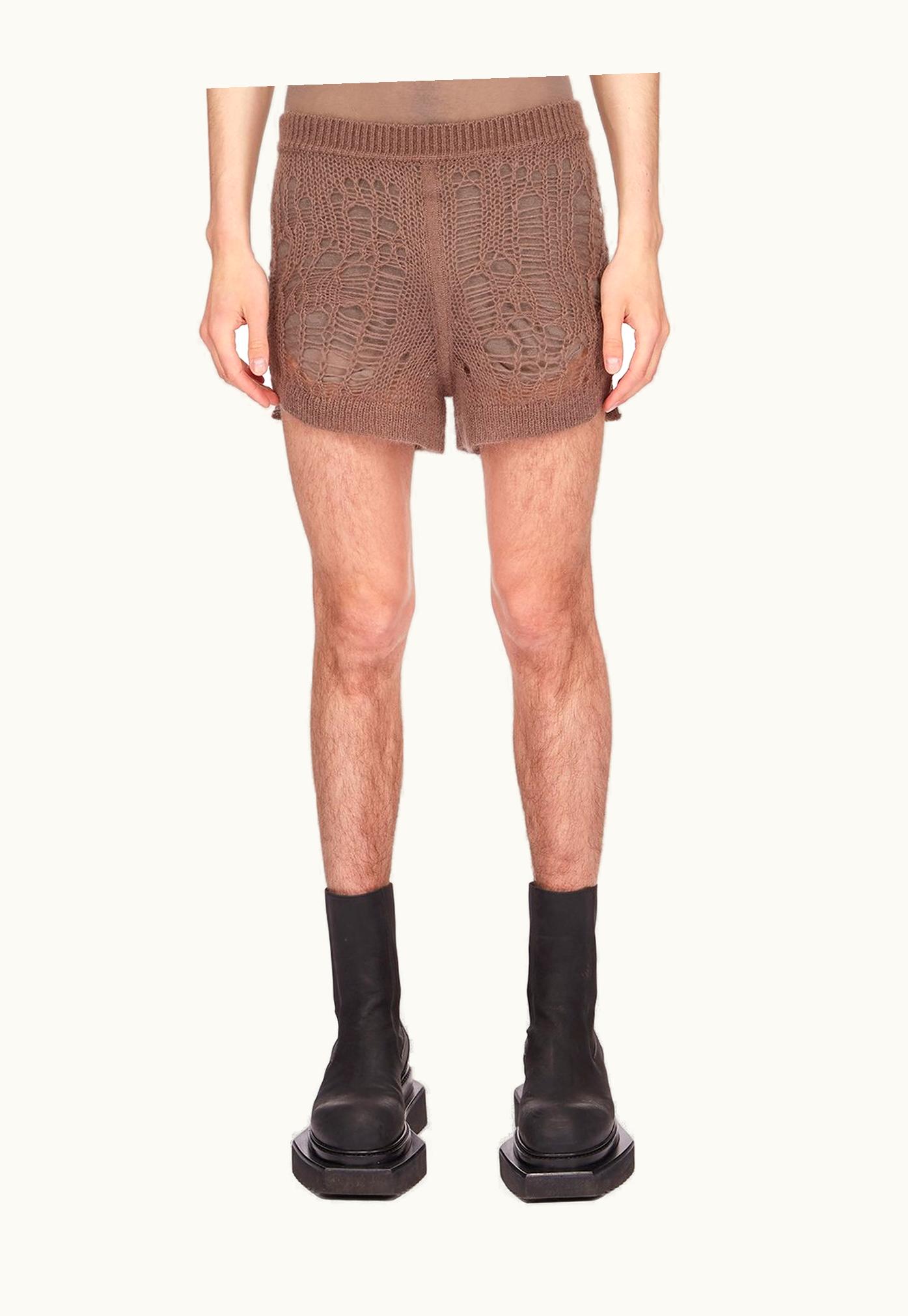 Rick Owens Rick Owens SS24 Lido Spider Boxers In Dust Net Knit